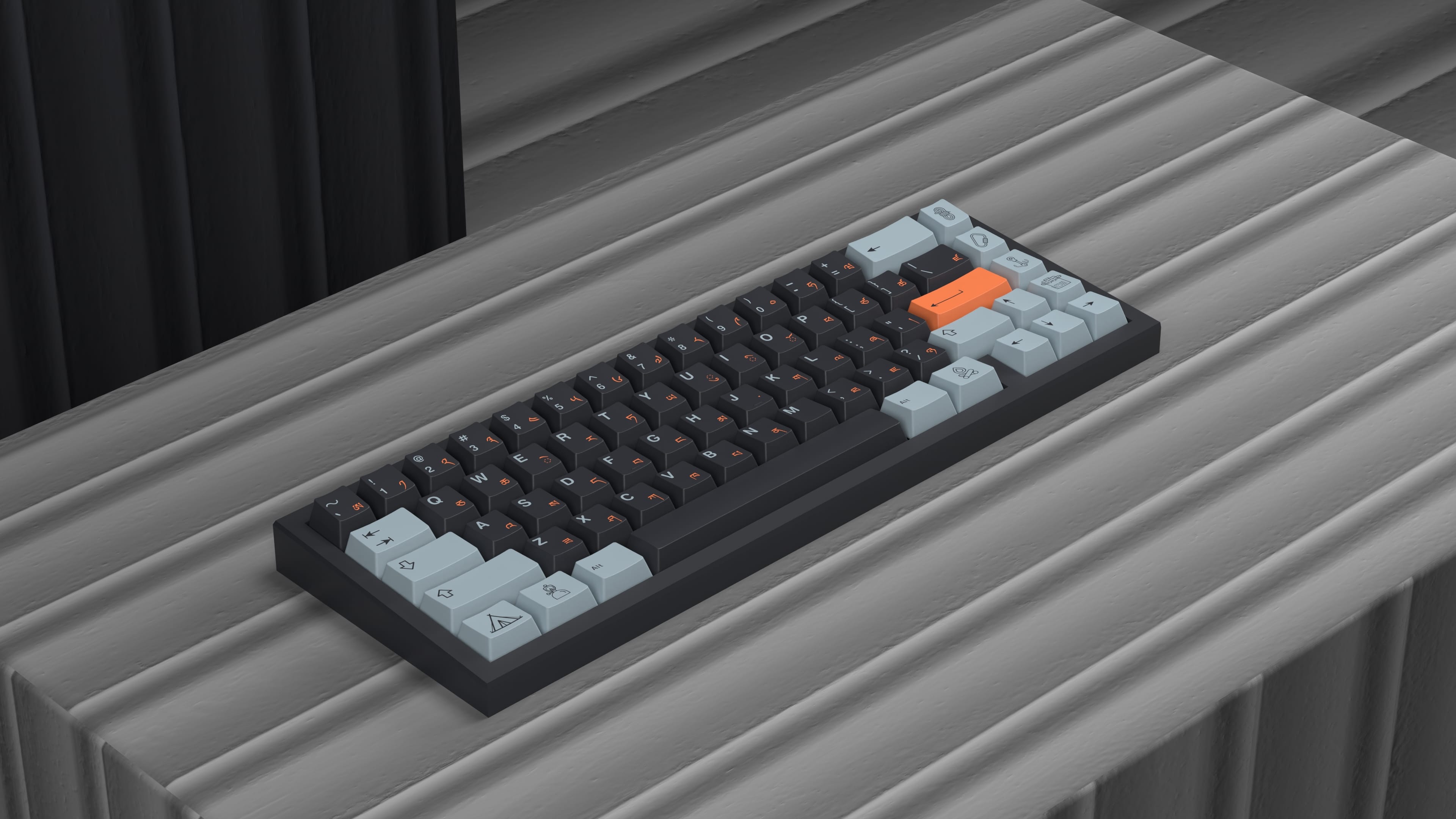EPBT Flaming ice Keycaps Set