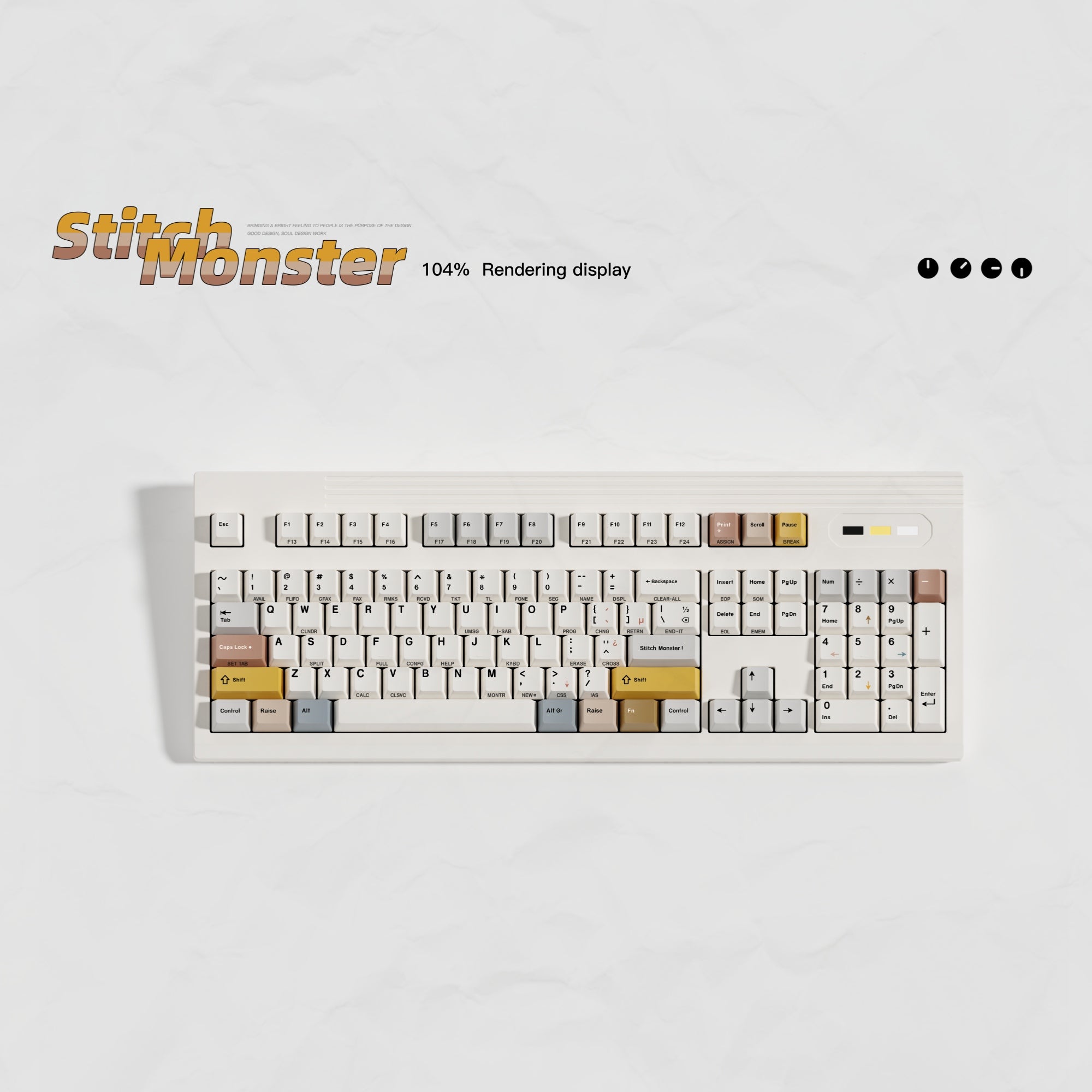 TOXICRA Stitch Monster Cherry Profile Keycaps