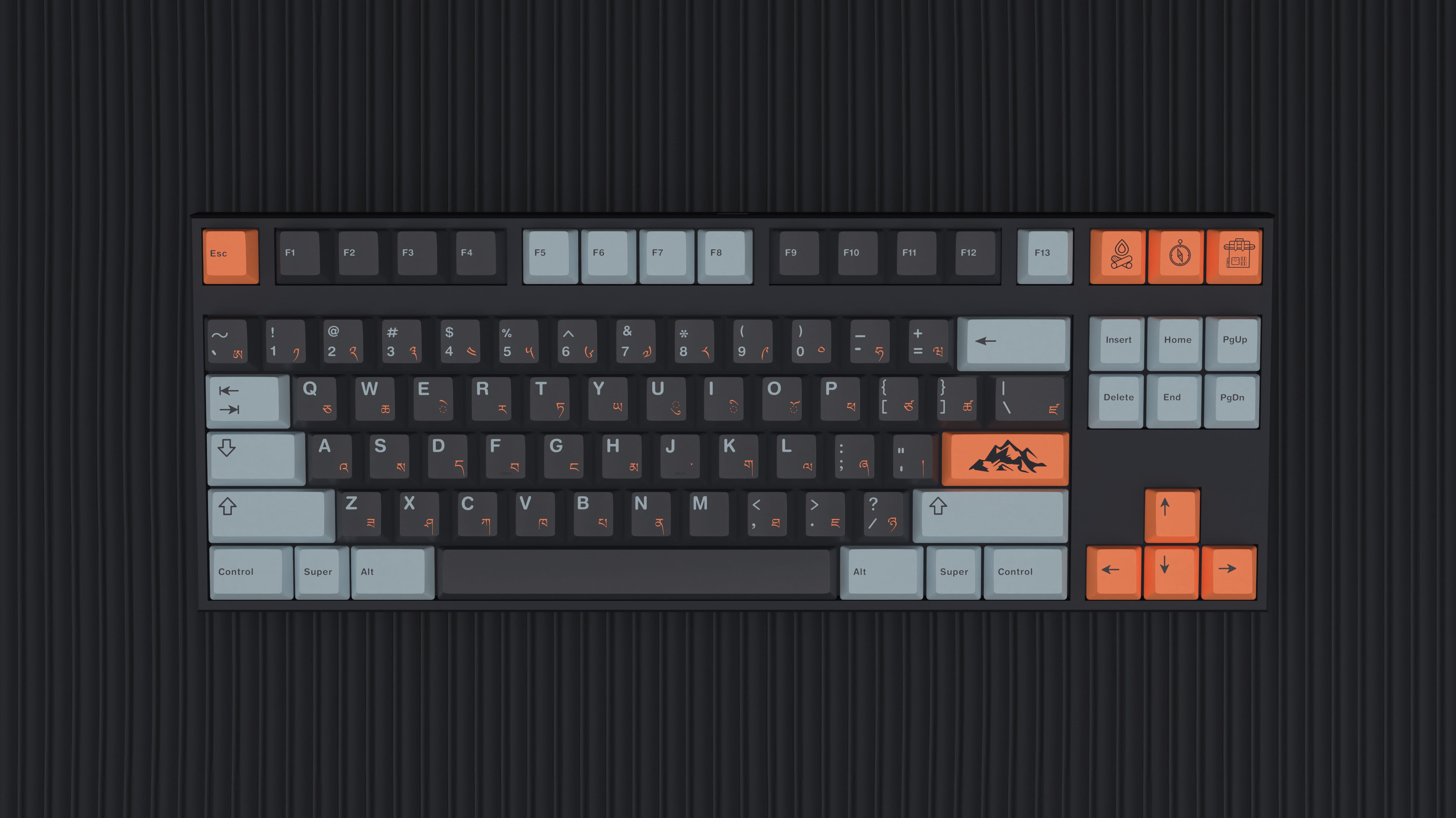 EPBT Flaming ice Keycaps Set