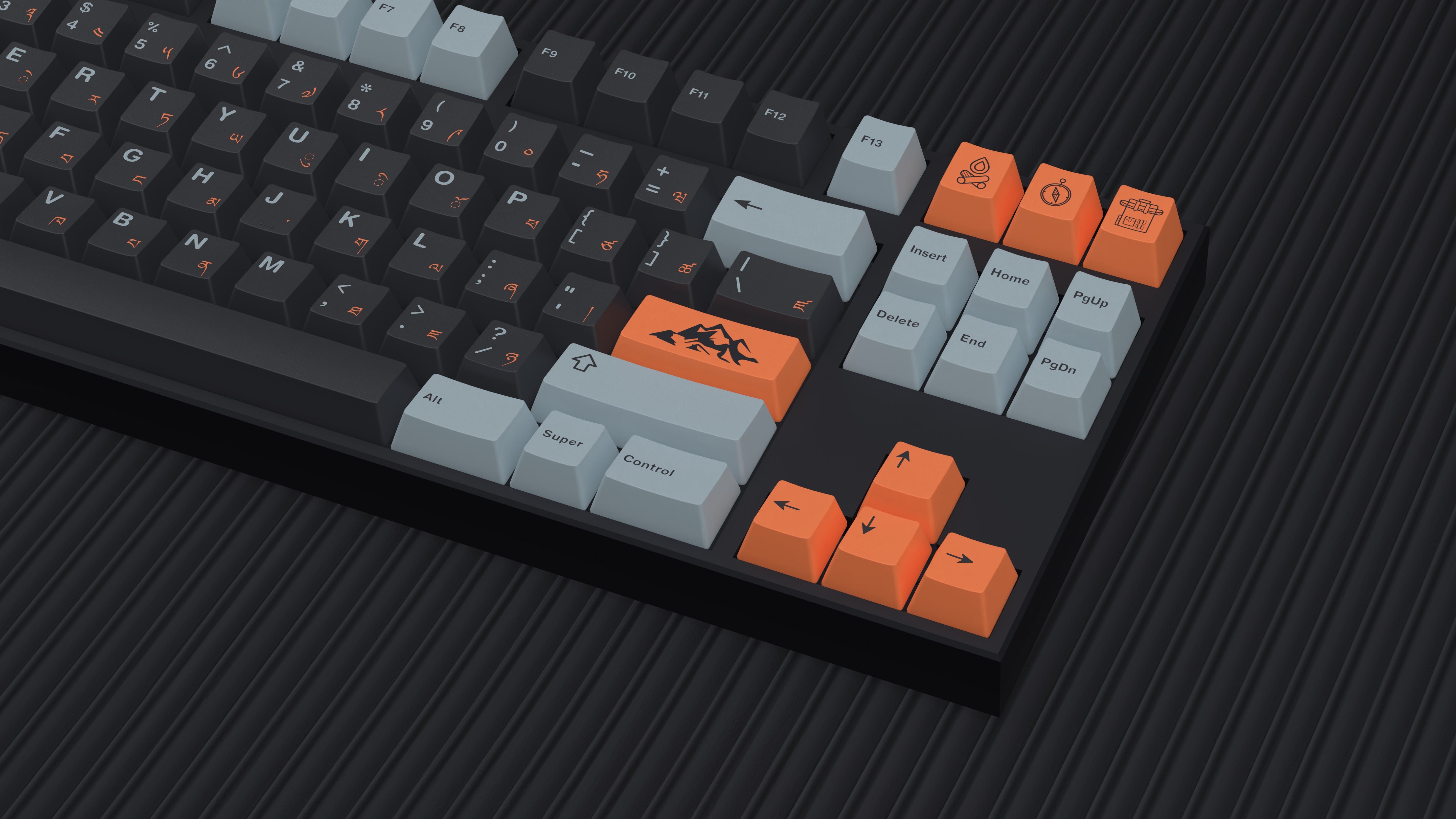 EPBT Flaming ice Keycaps Set