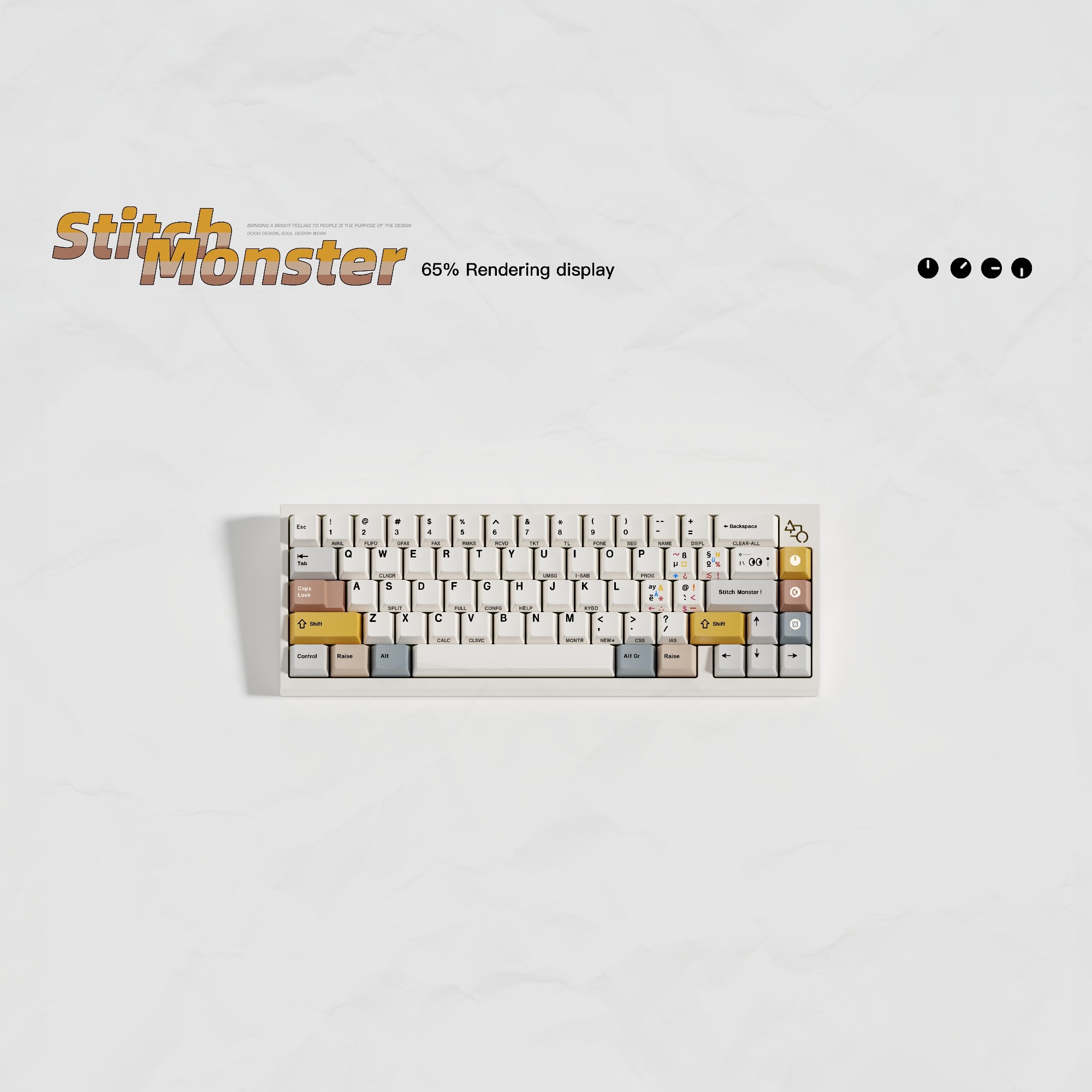 TOXICRA Stitch Monster Cherry Profile Keycaps