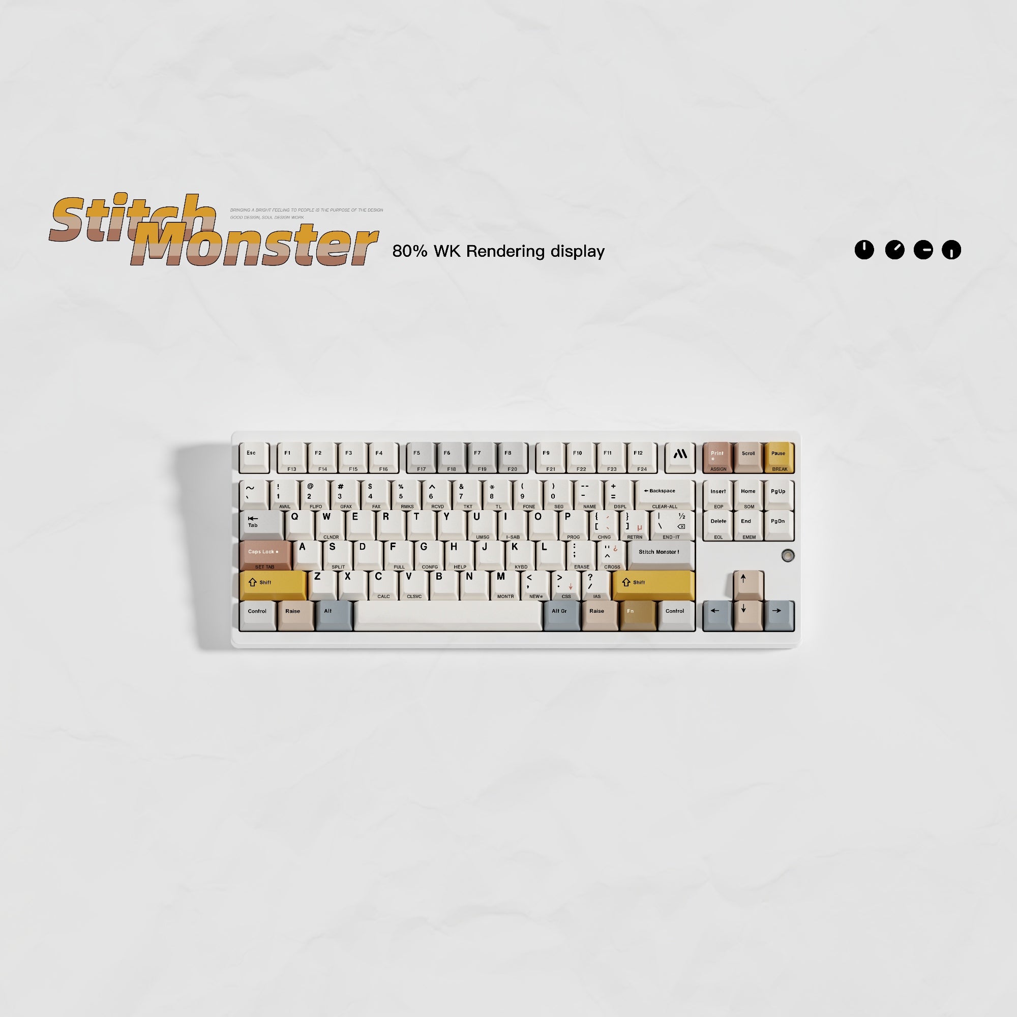 TOXICRA Stitch Monster Cherry Profile Keycaps