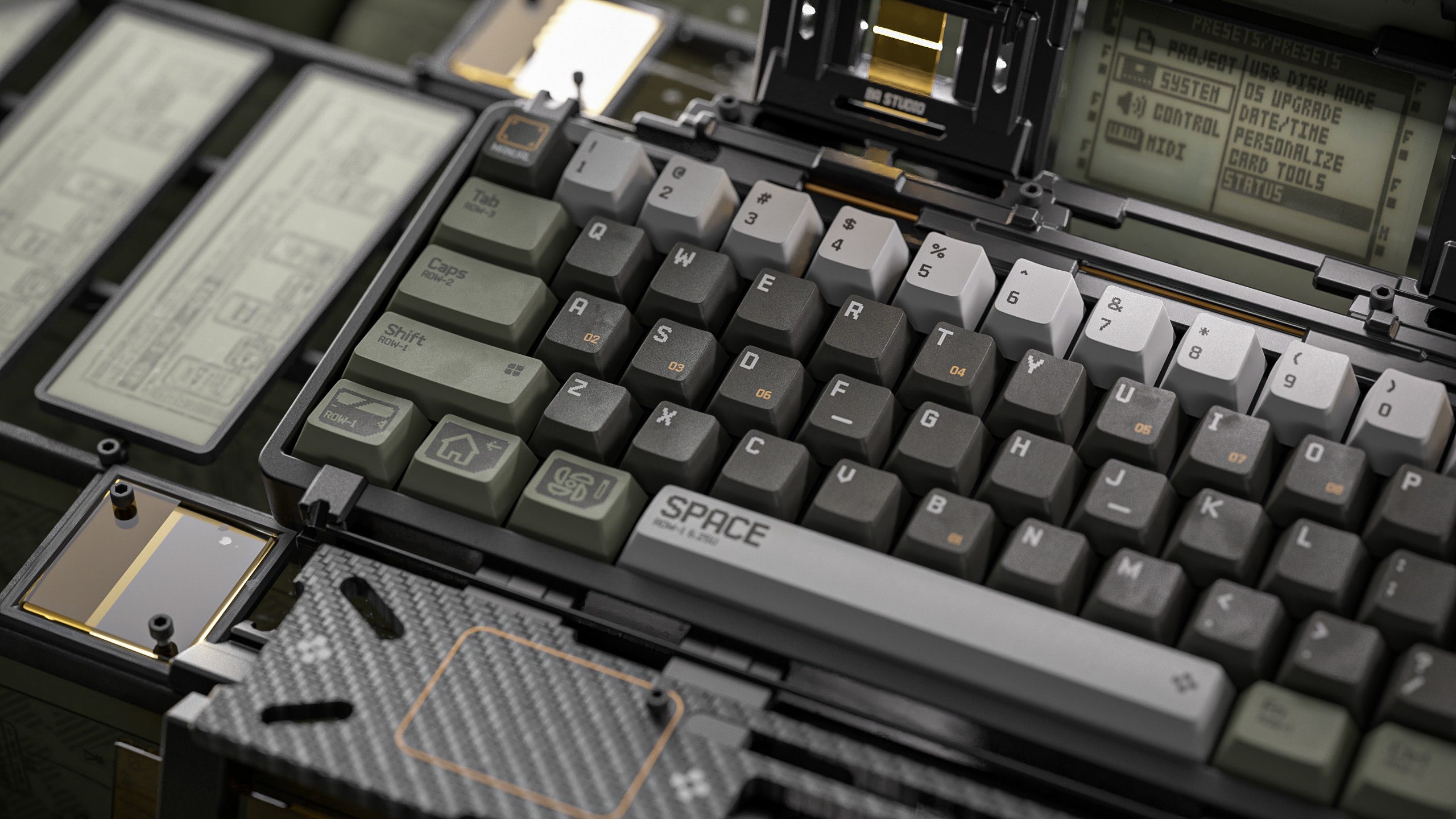 ALOHAKB Manual Control Cherry Profile Keycaps