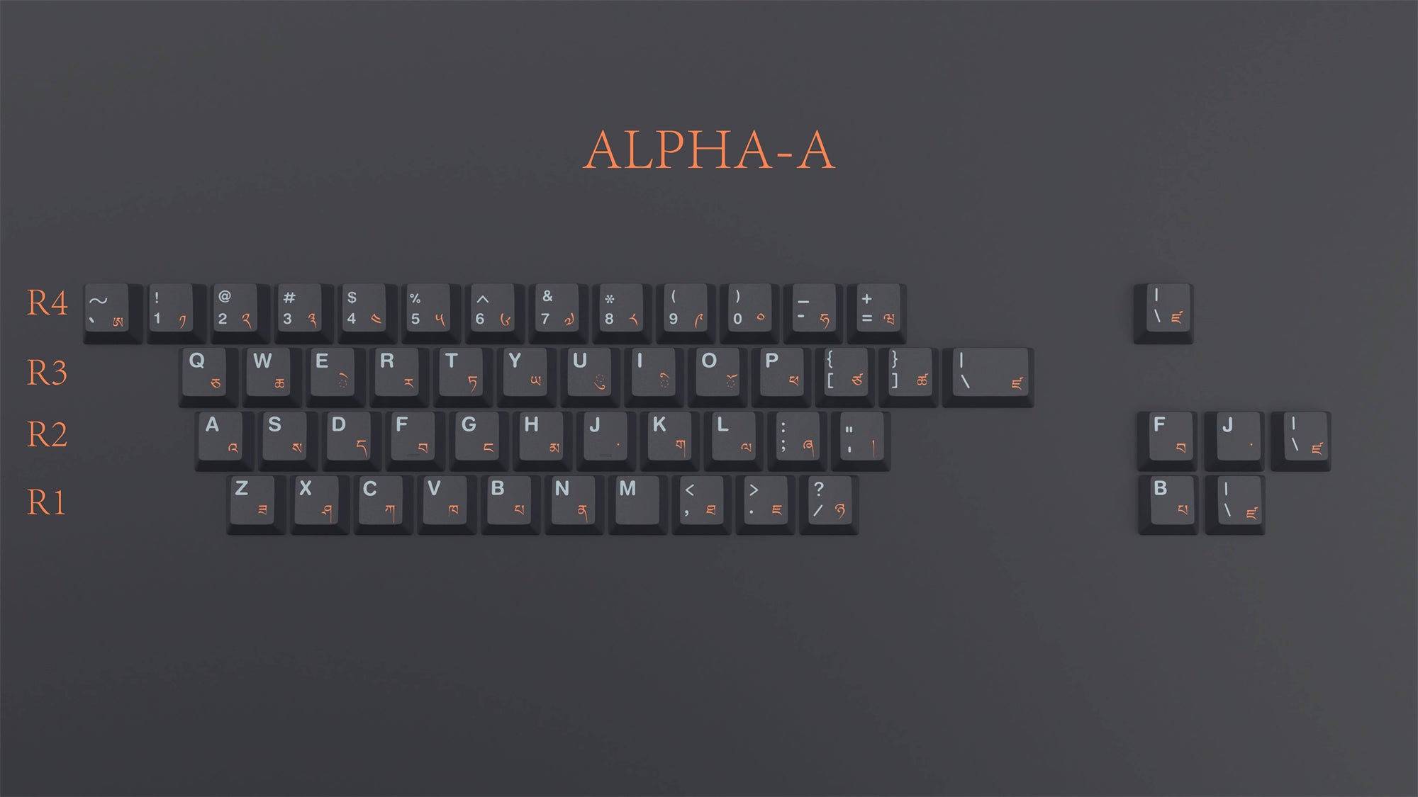 EPBT Flaming ice Keycaps Set