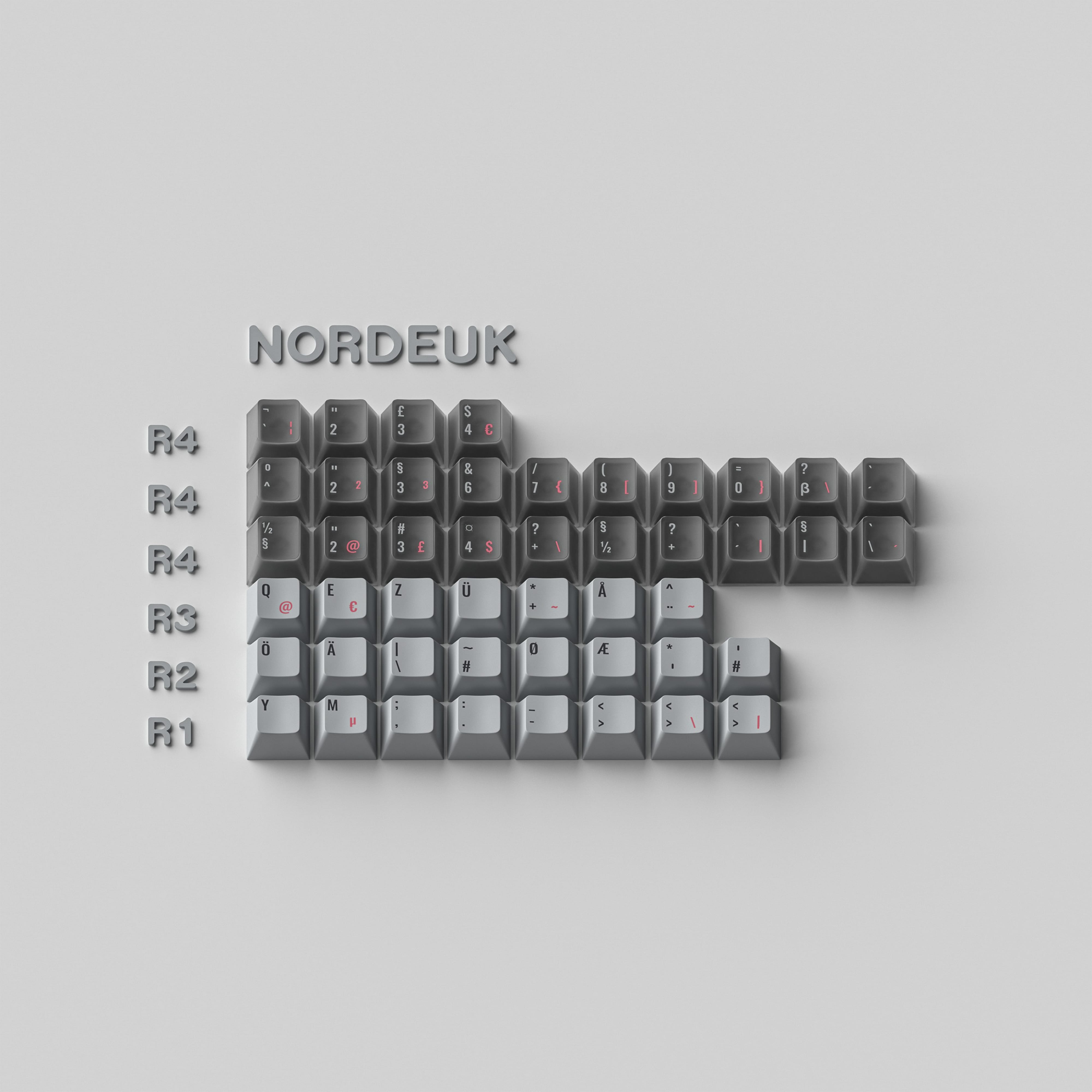 ALOHAKB AUSICIOUS SNOW Cherry Profile Keycaps