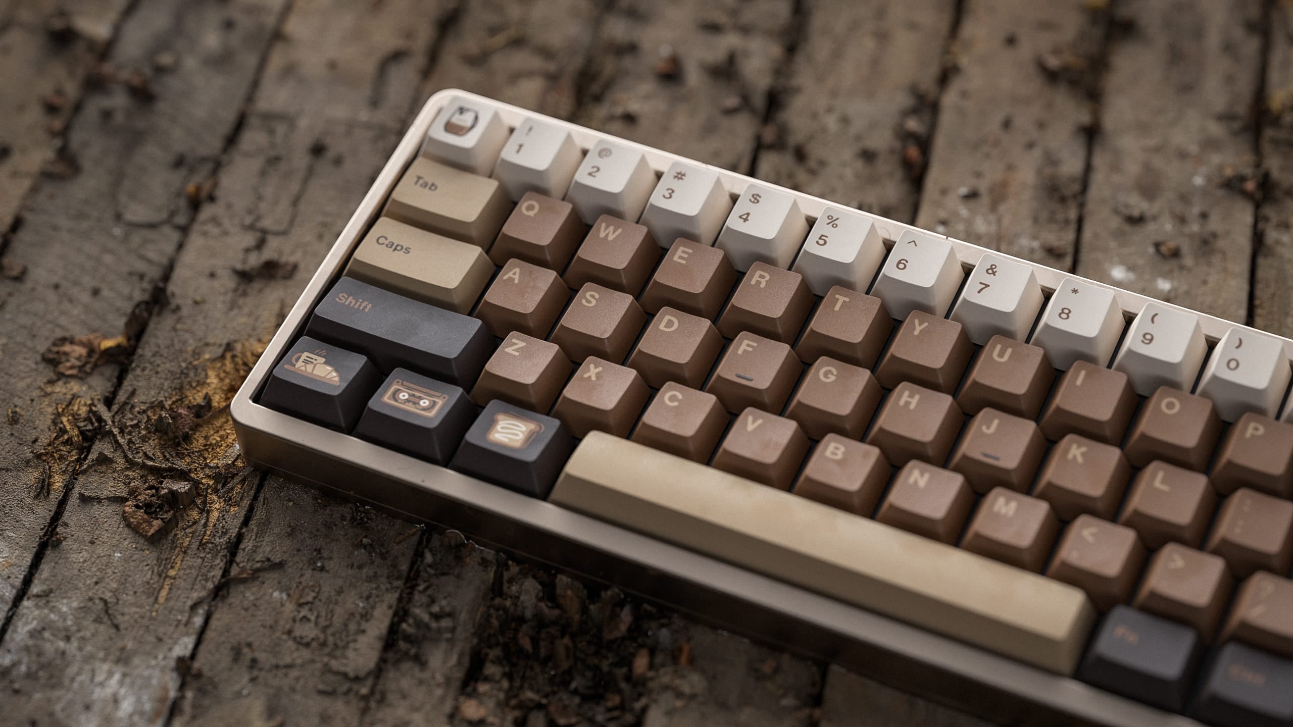 ALOHAKB COFFEE LATTE Cherry Profile Keycaps