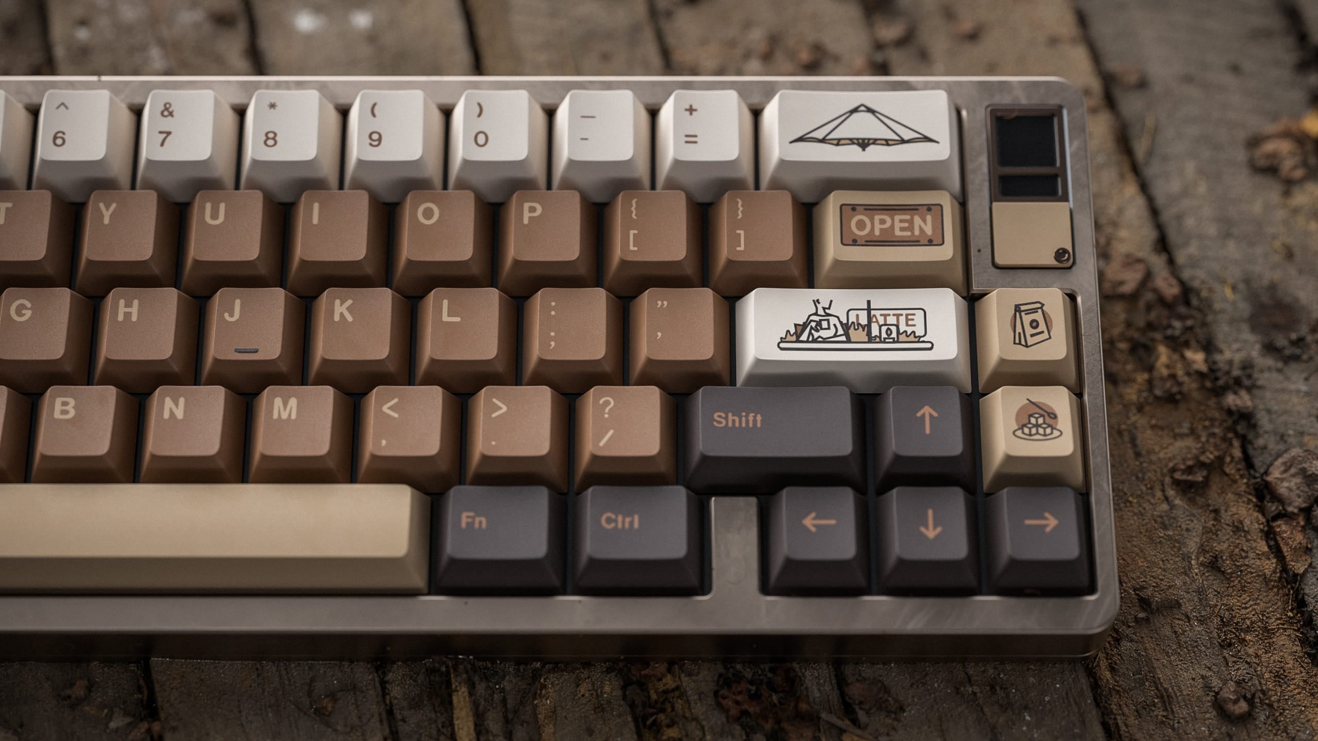 ALOHAKB COFFEE LATTE Cherry Profile Keycaps