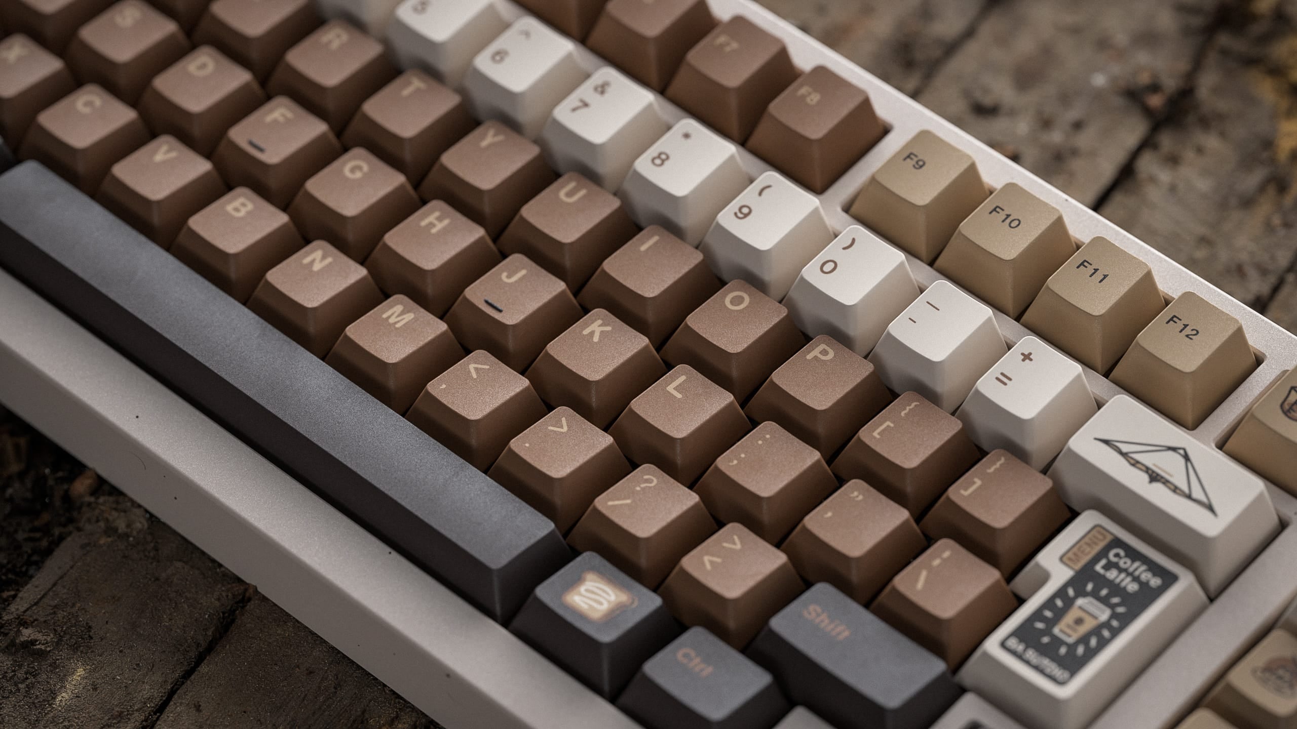 ALOHAKB COFFEE LATTE Cherry Profile Keycaps