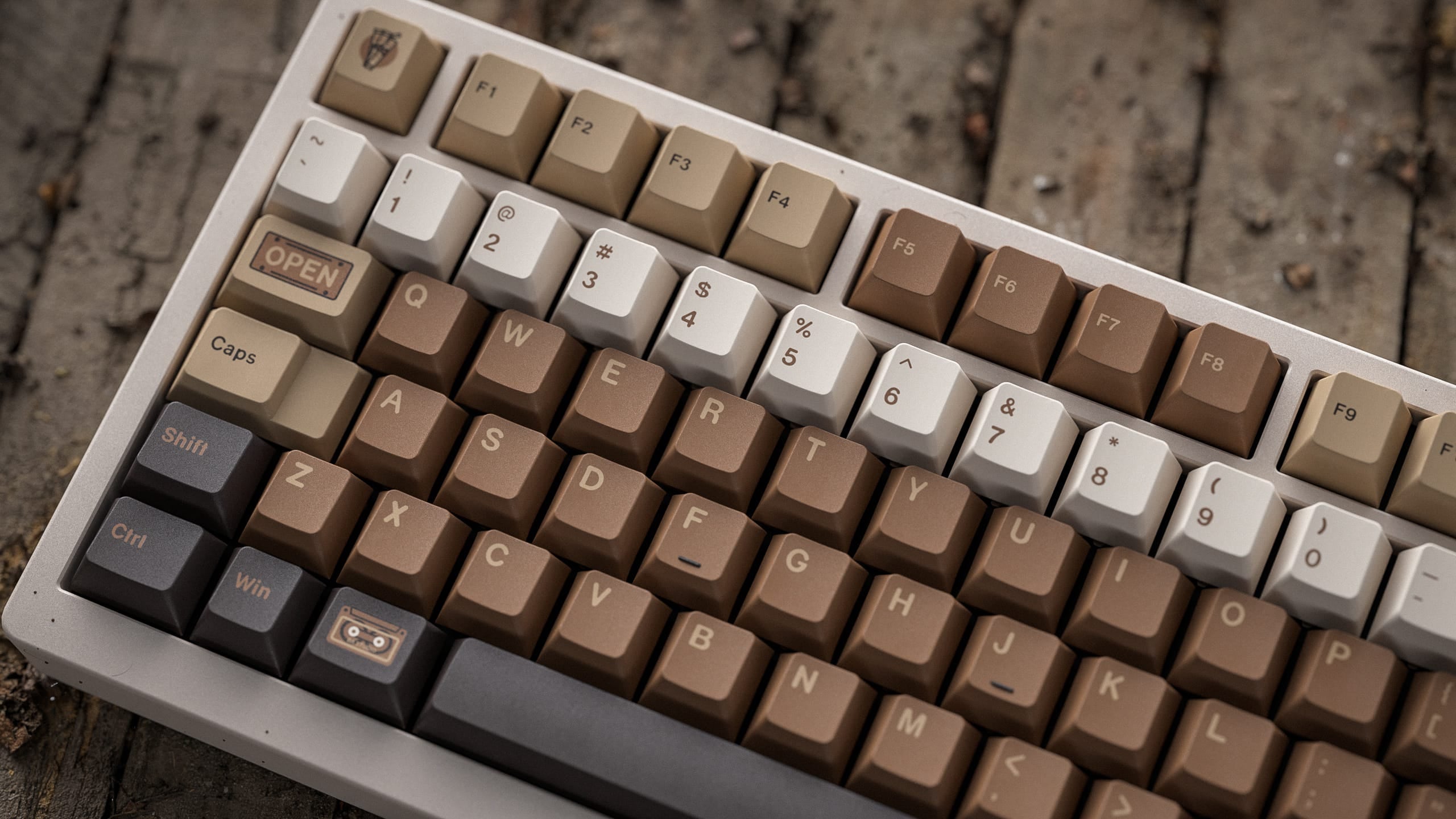 ALOHAKB COFFEE LATTE Cherry Profile Keycaps