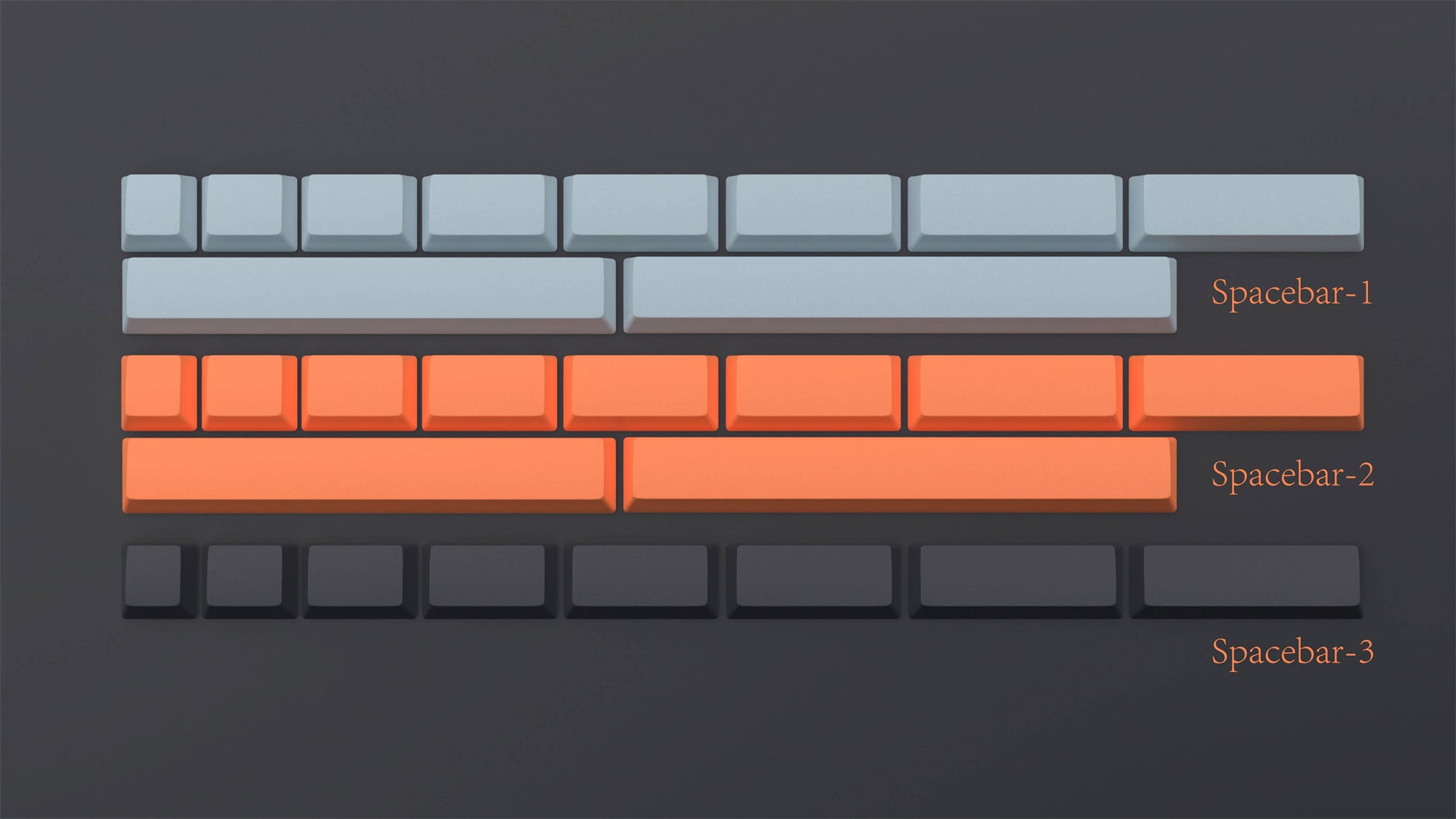 EPBT Flaming ice Keycaps Set
