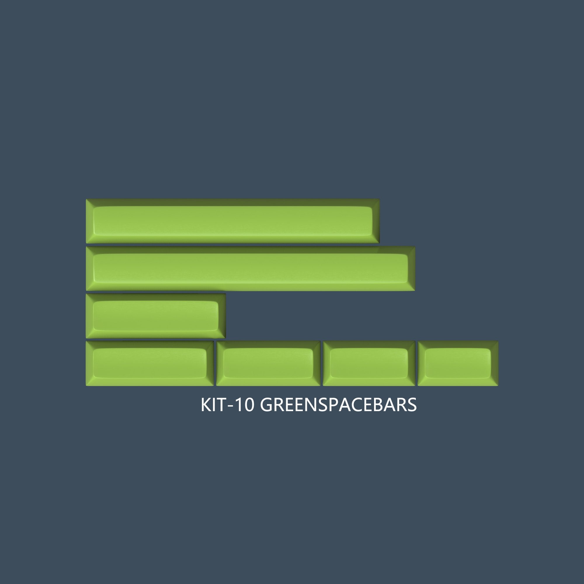 MAXKEY Lime SA Profile Doubleshot ABS Keycaps Set