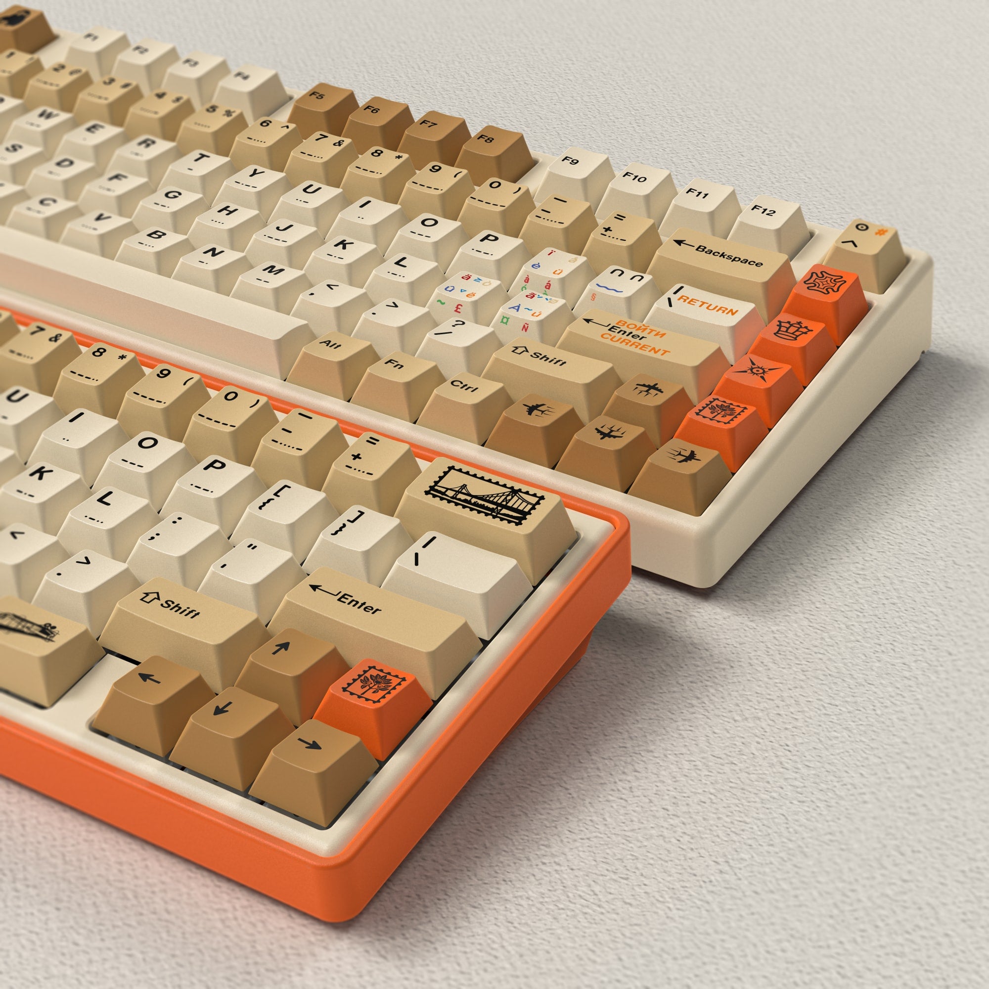 ALOHAKB Stamp Keycaps Set