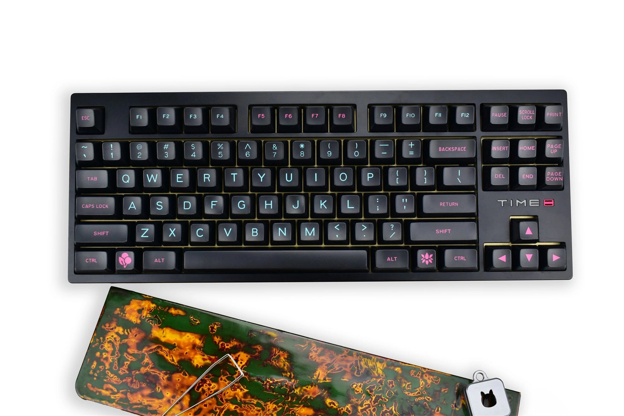 MAXKEY Miami Night SA Profile Doubleshot ABS Keycaps Set