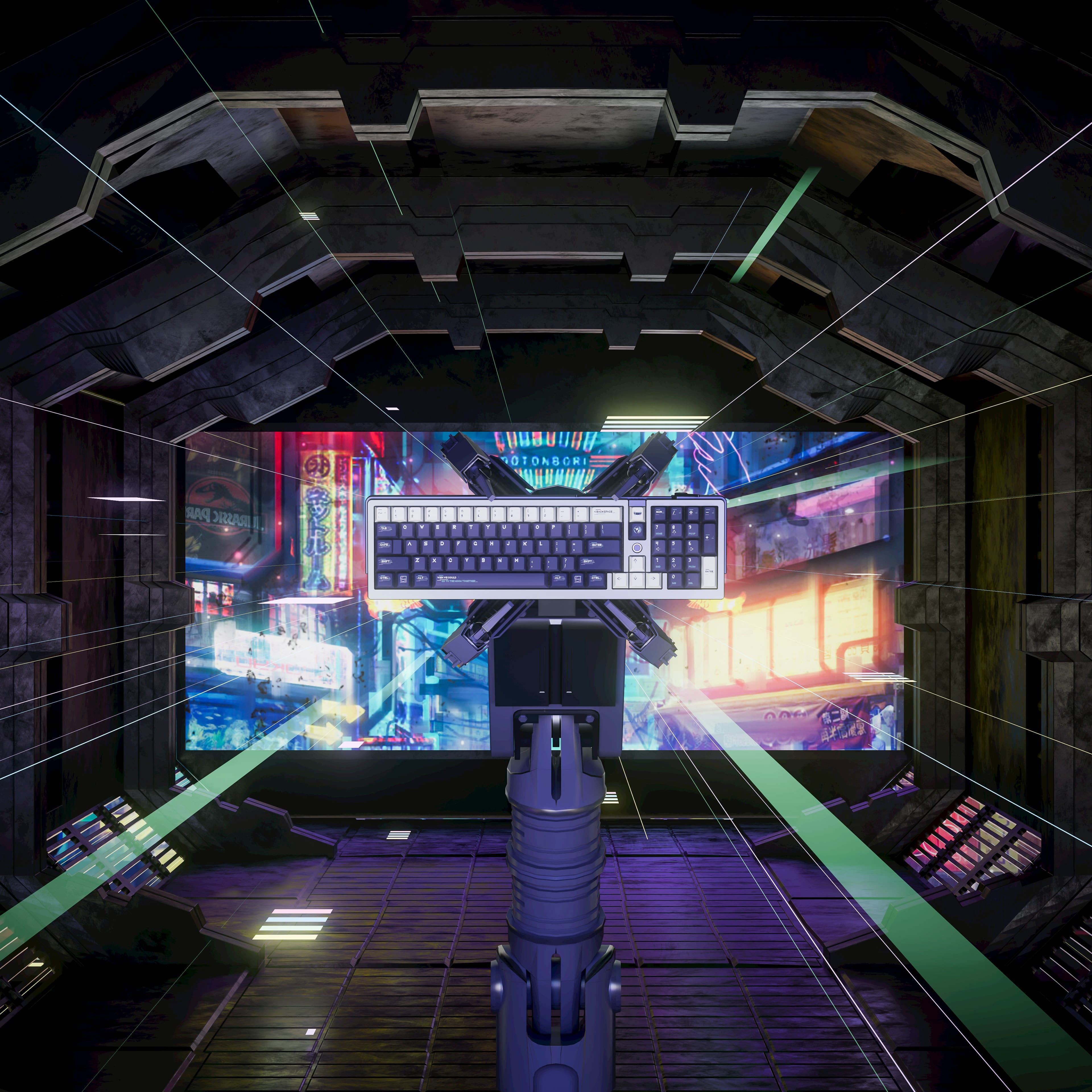 ALOHAKB Net Runner Keycaps Set