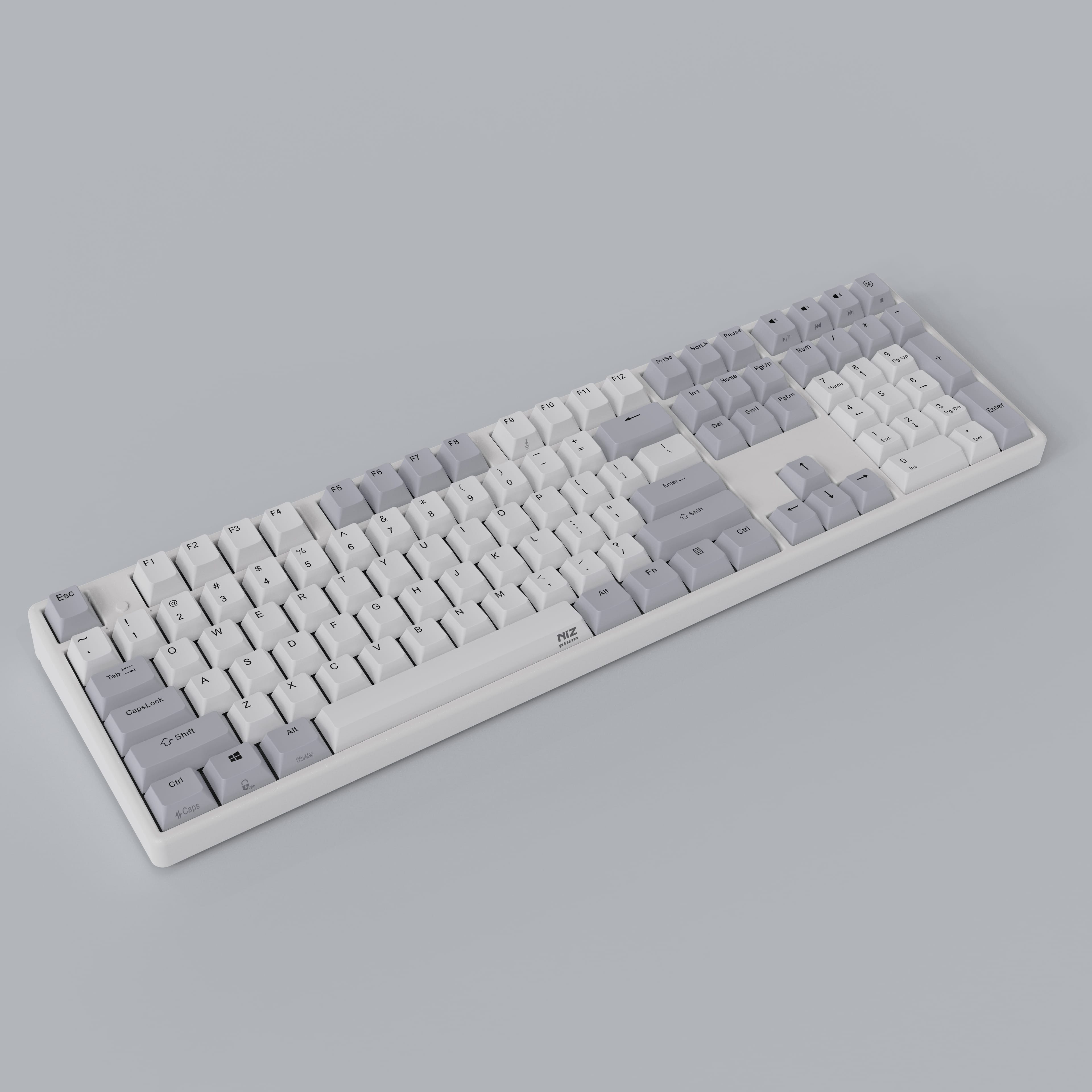 NIZ Keyboard X108 White/Black Capacitive Keyboard