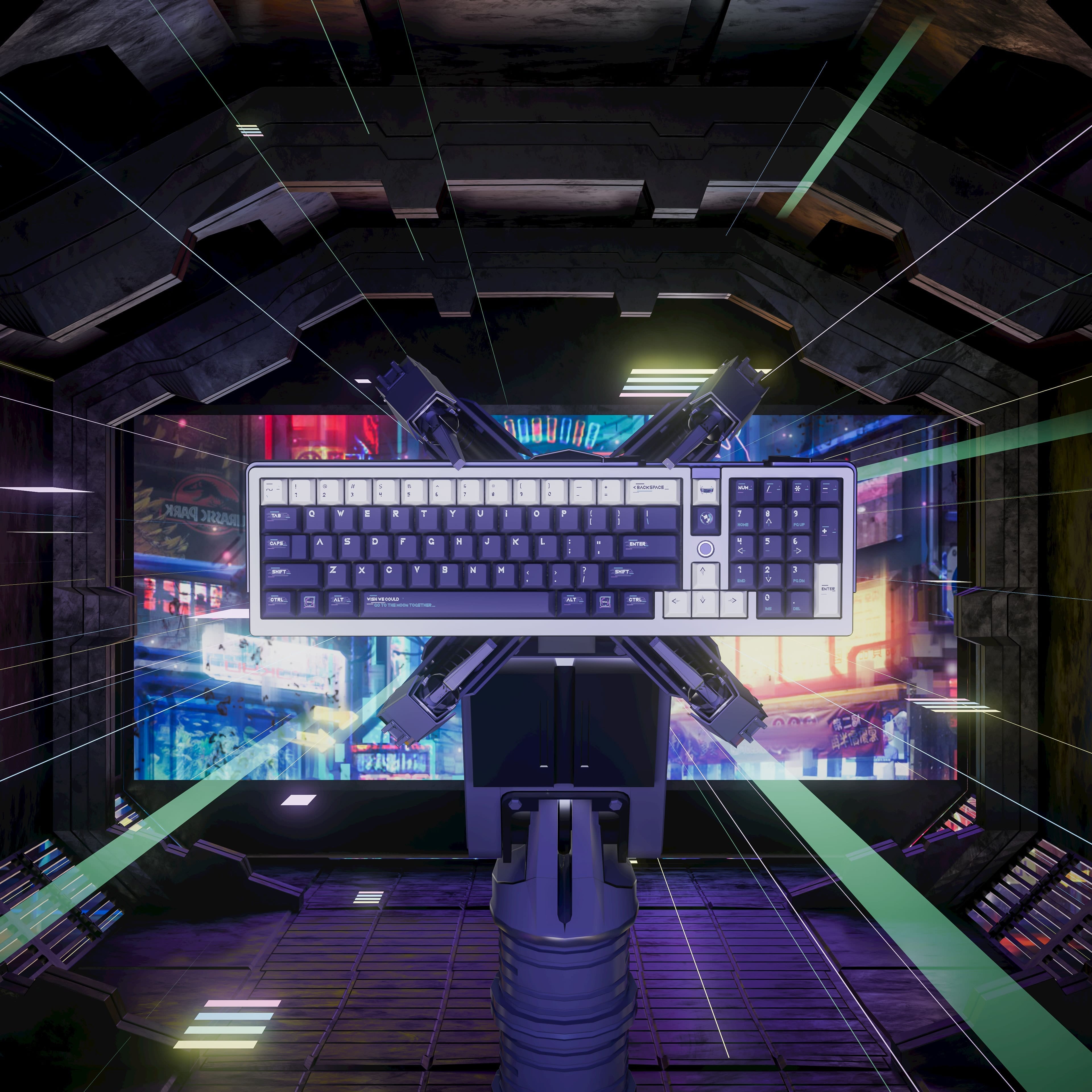 ALOHAKB Net Runner Keycaps Set