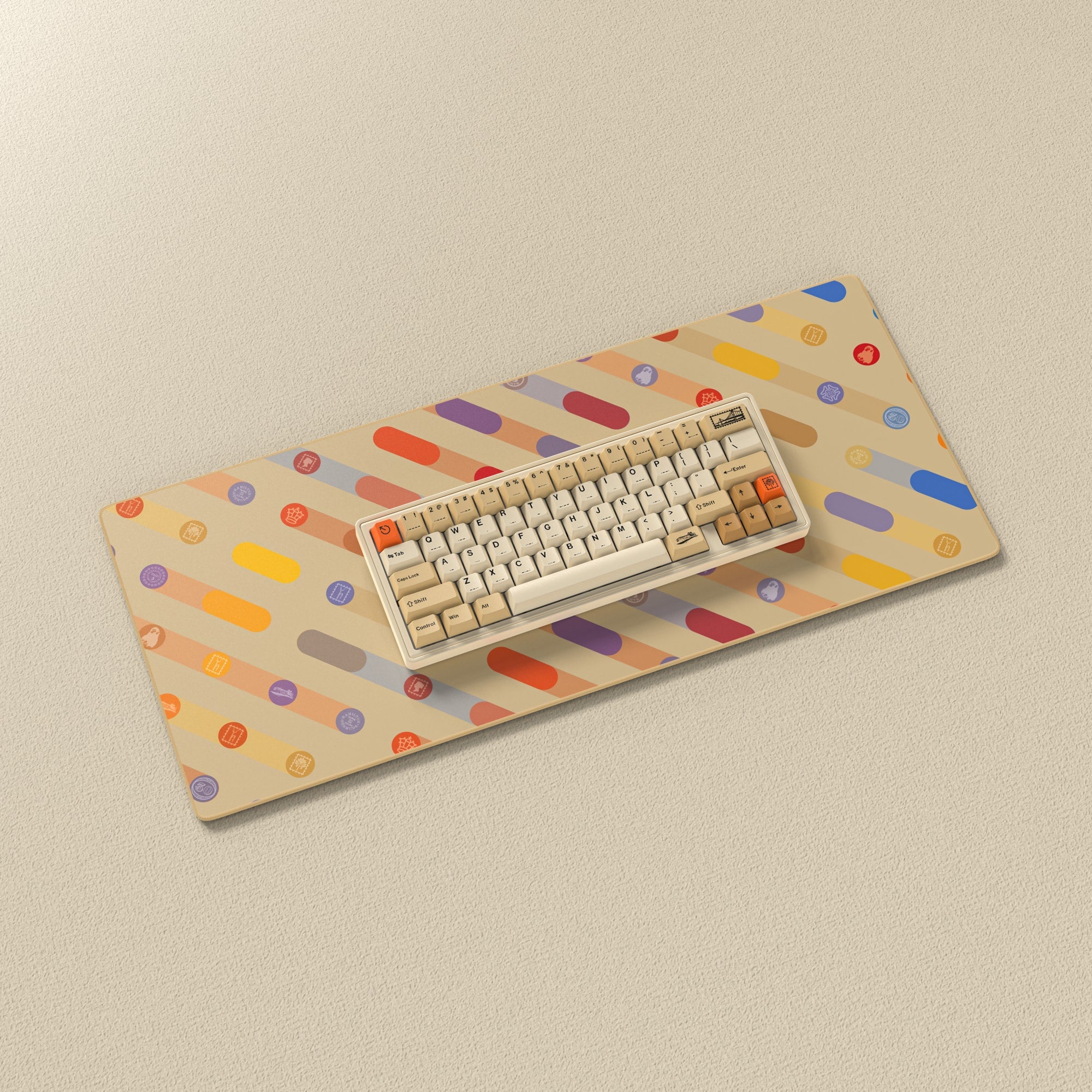 ALOHAKB Stamp Keycaps Set