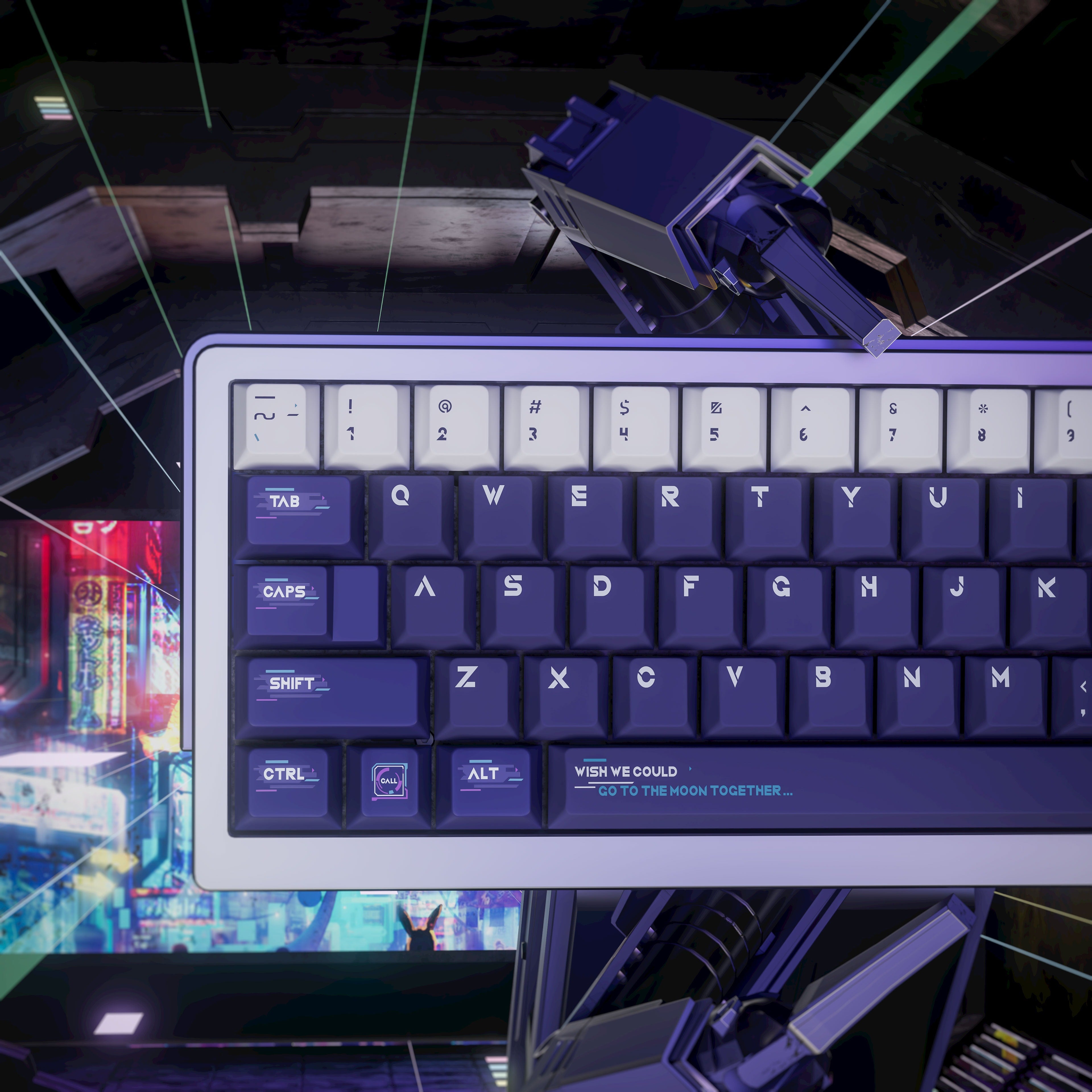 ALOHAKB Net Runner Keycaps Set