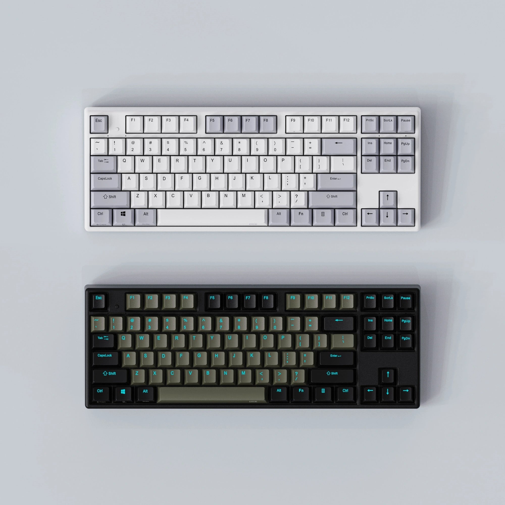NIZ Keyboard X87 White/Black Capacitive Keyboard
