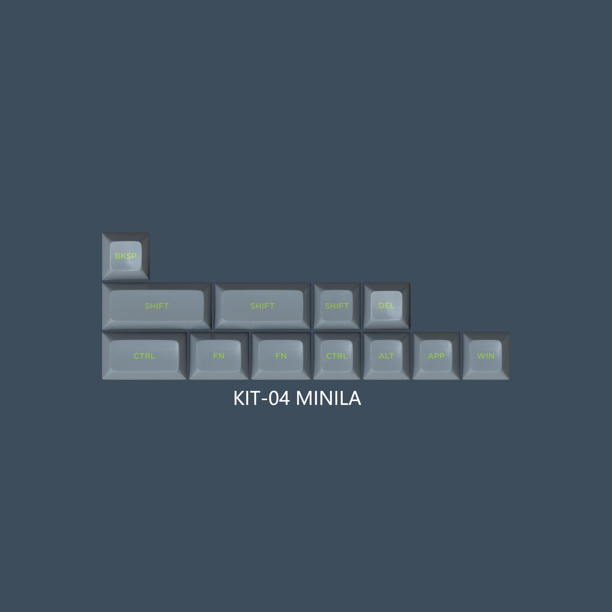 MAXKEY Lime SA Profile Doubleshot ABS Keycaps Set