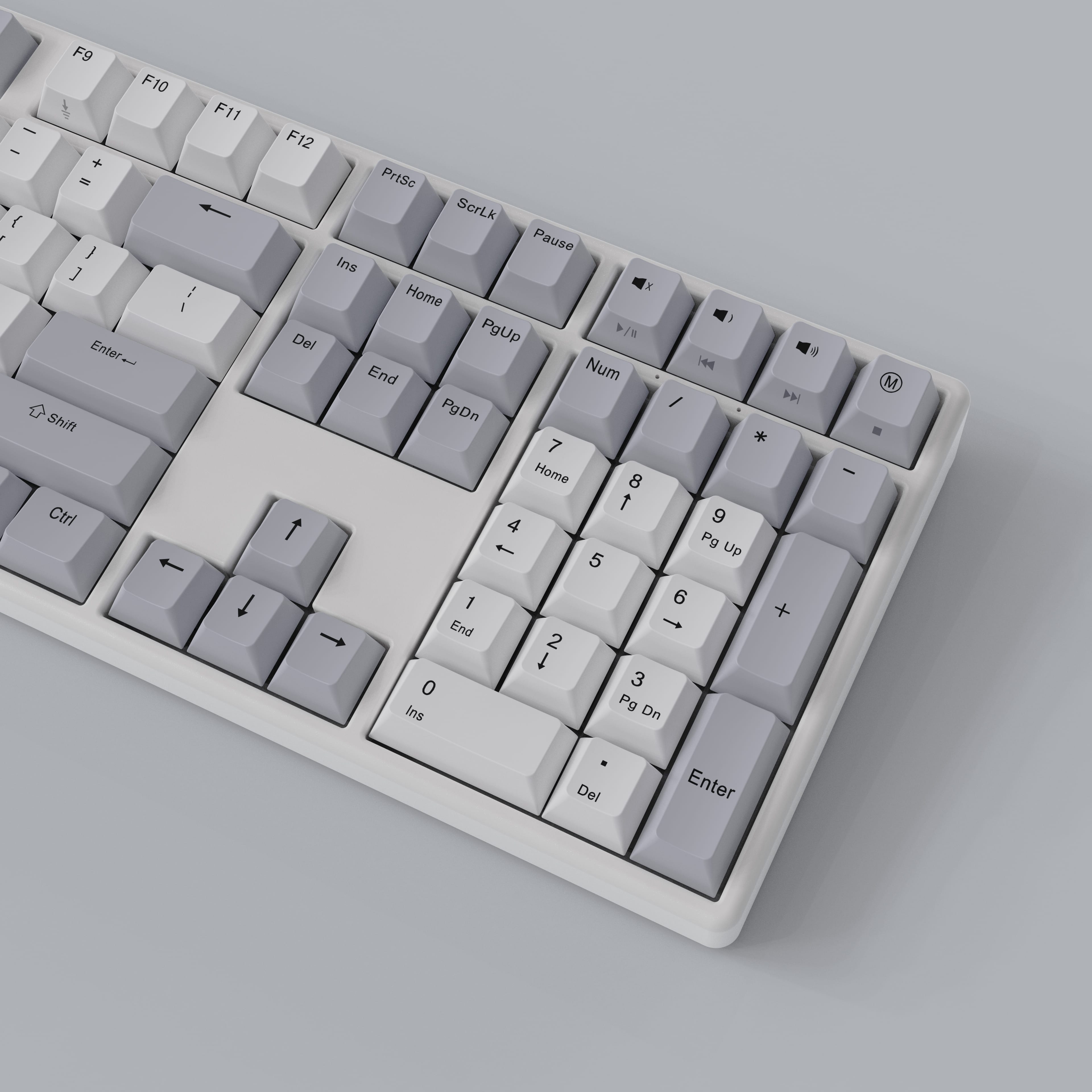 NIZ Keyboard X108 White/Black Capacitive Keyboard