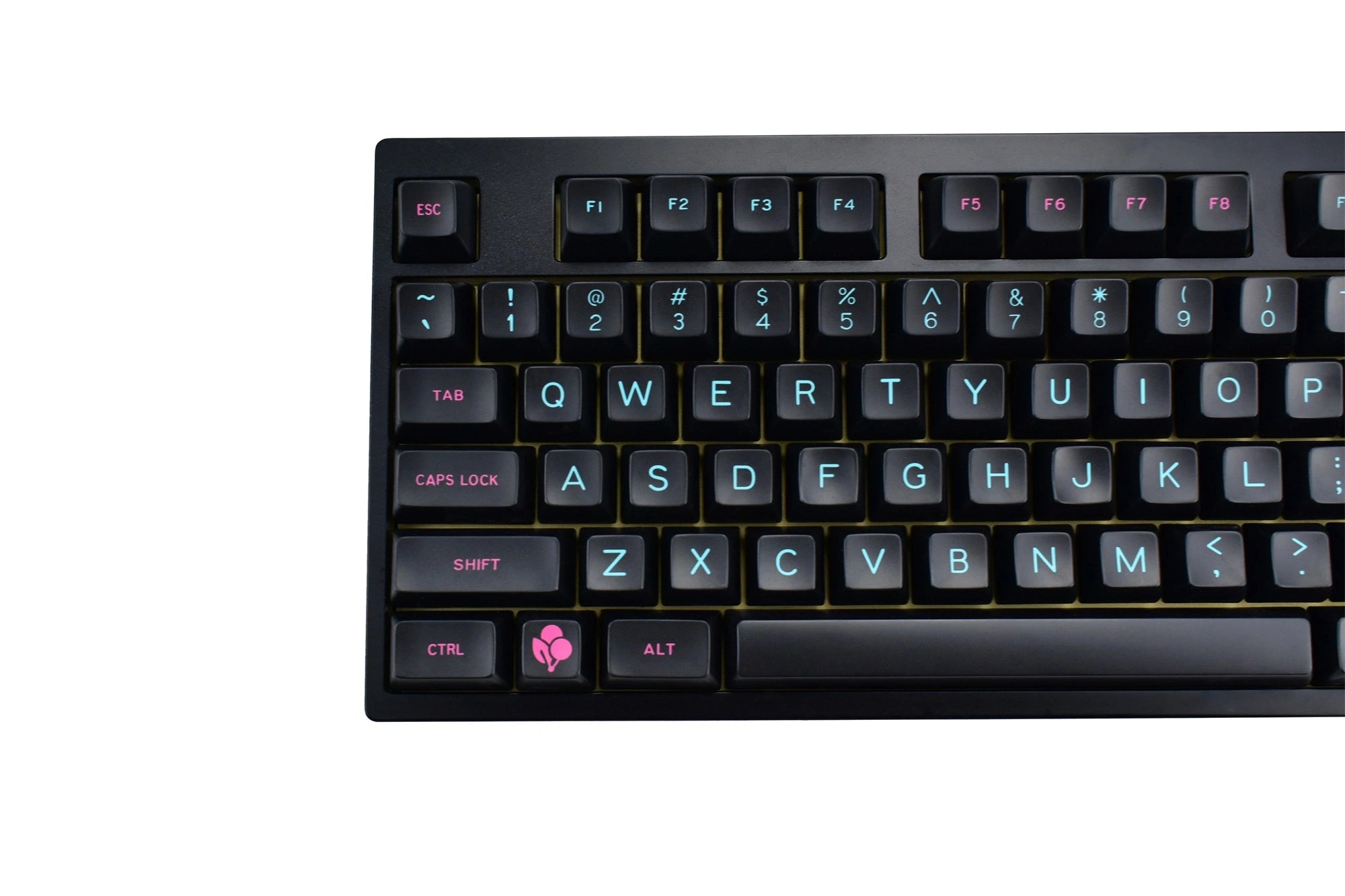 MAXKEY Miami Night SA Profile Doubleshot ABS Keycaps Set