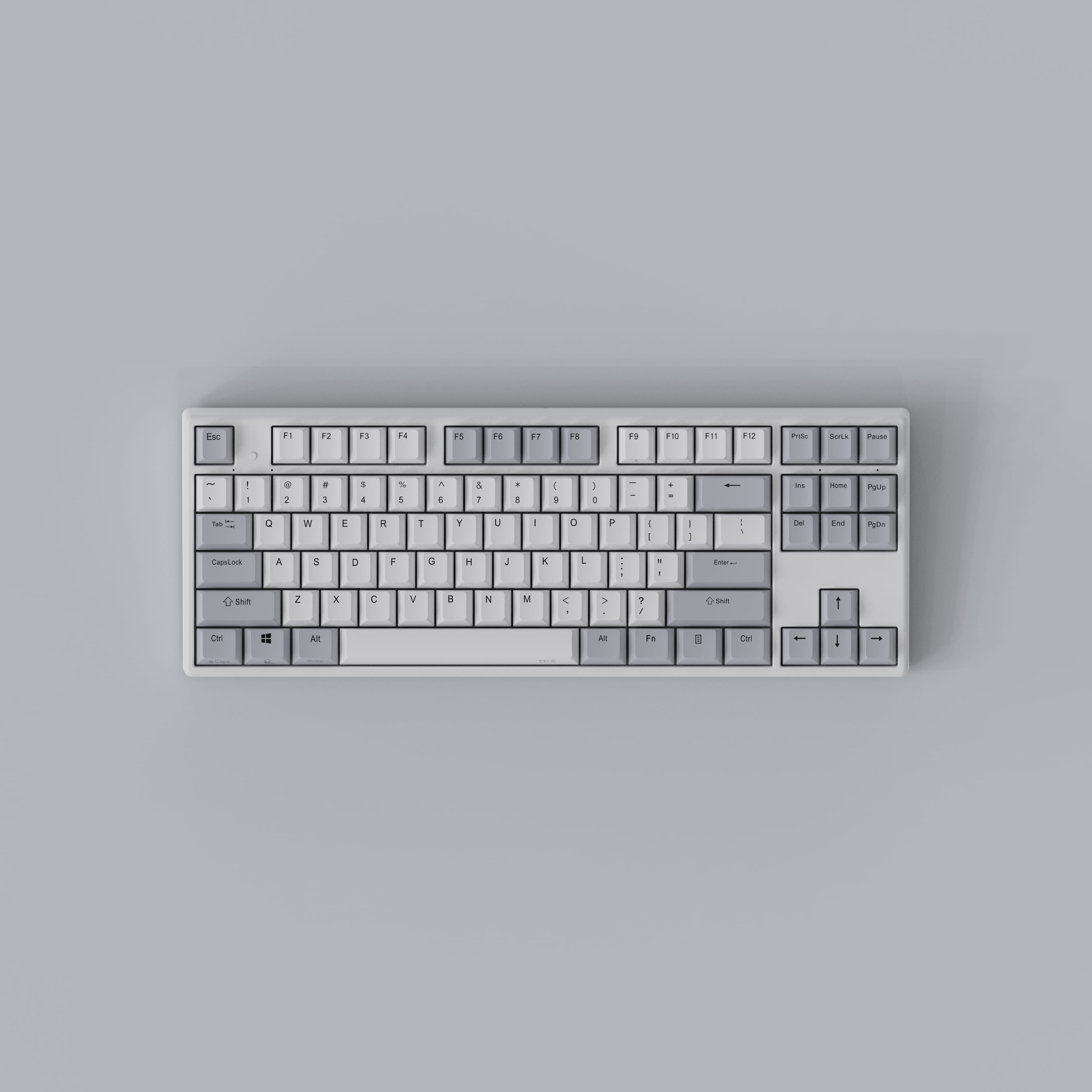 NIZ Keyboard X87 White/Black Capacitive Keyboard