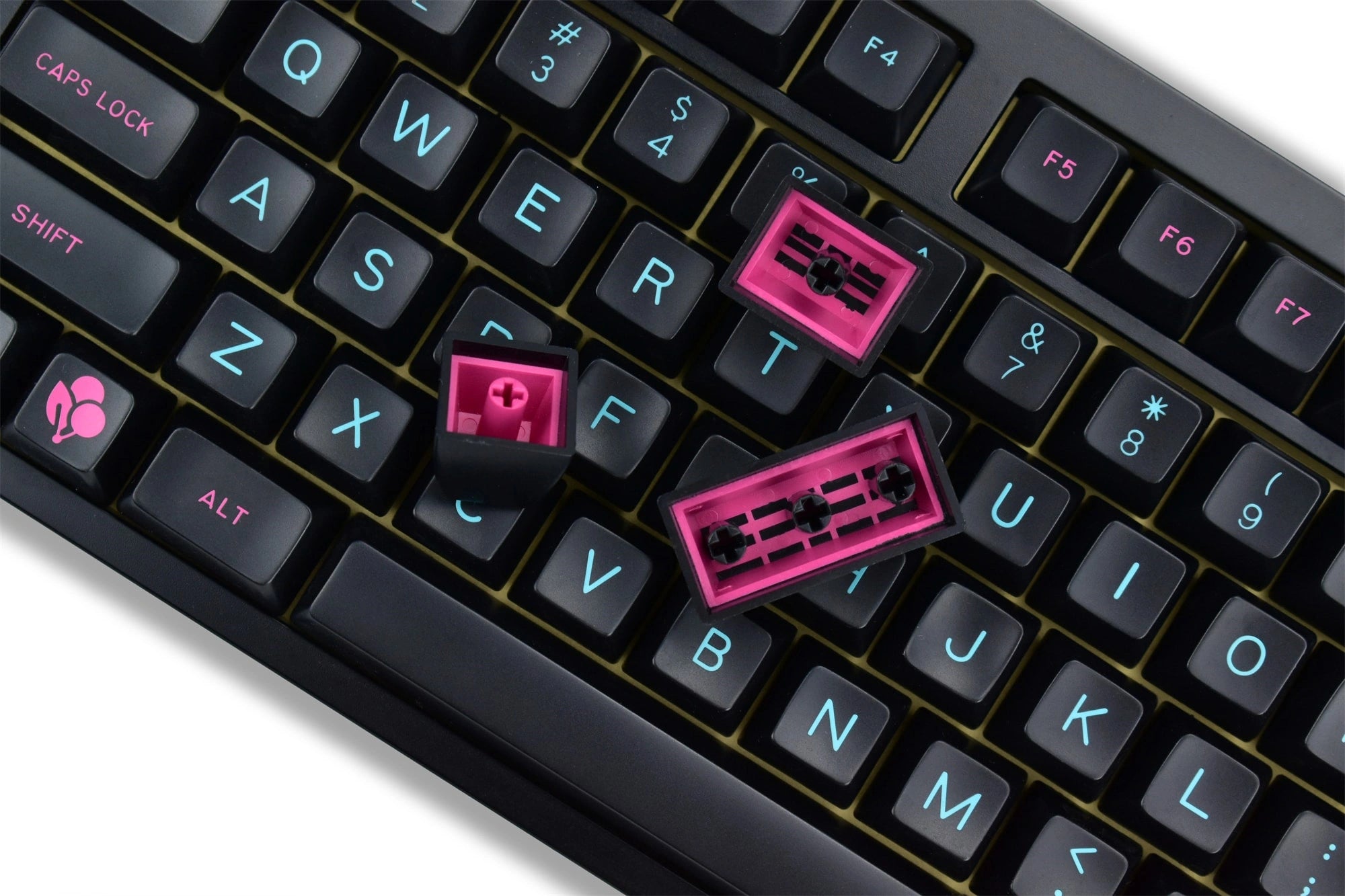 MAXKEY Miami Night SA Profile Doubleshot ABS Keycaps Set