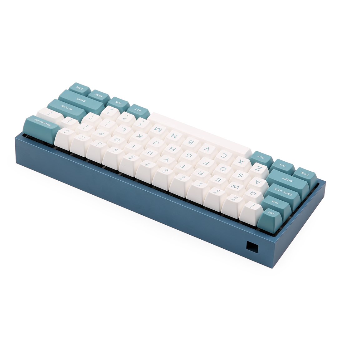 MAXKEY Green White SA Profile Doubleshot ABS Keycaps Set