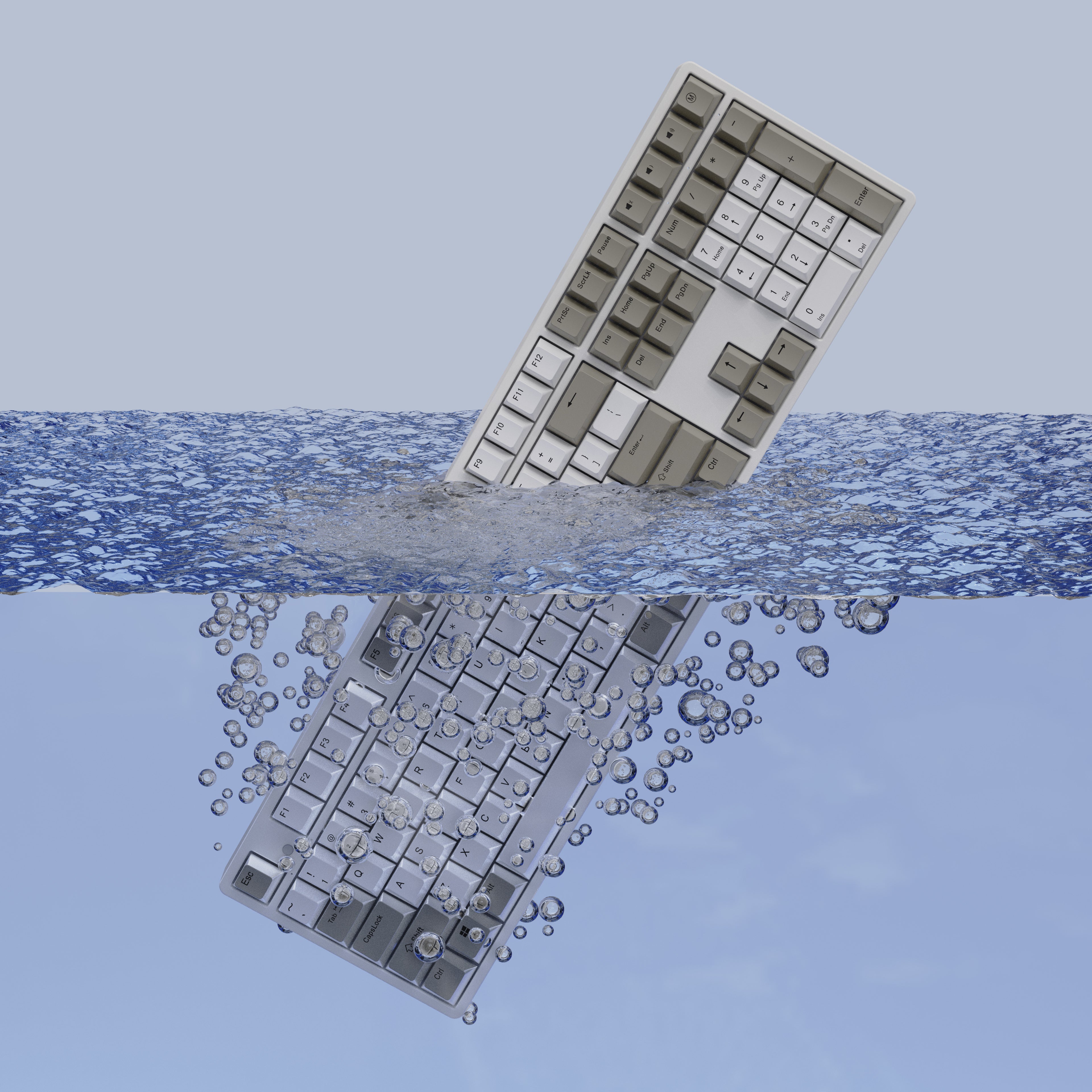 NIZ Keyboard 87/108 IP68 Waterproof Series White Capacitive Keyboard