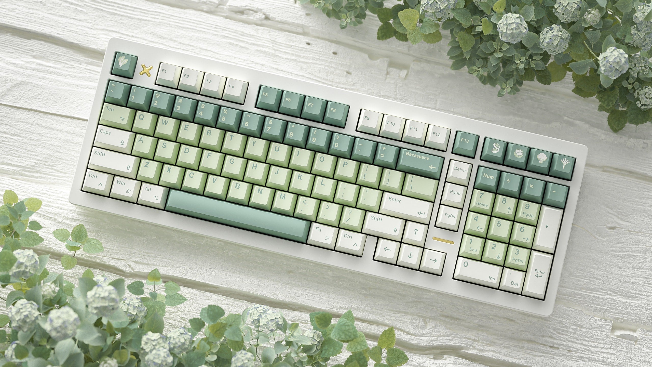 ALOHAKB Brassica Rapa Keycaps Set