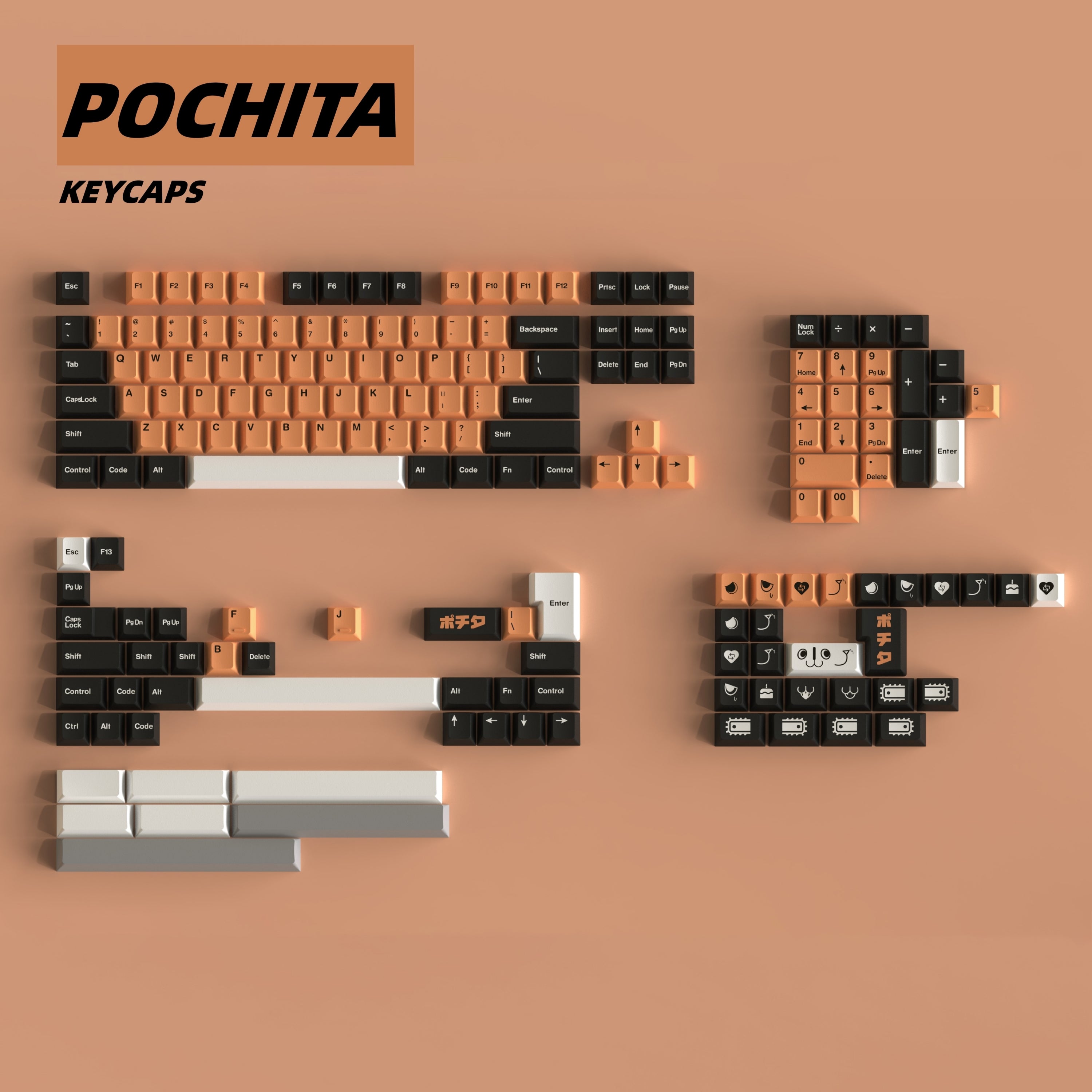 TUT Pochita Keycaps Set