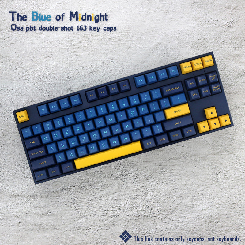 WINMIX Midnight Blue OSA Profile Keycaps Set