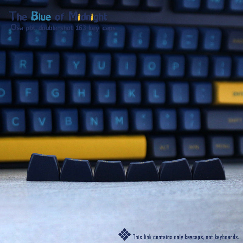 WINMIX Midnight Blue OSA Profile Keycaps Set