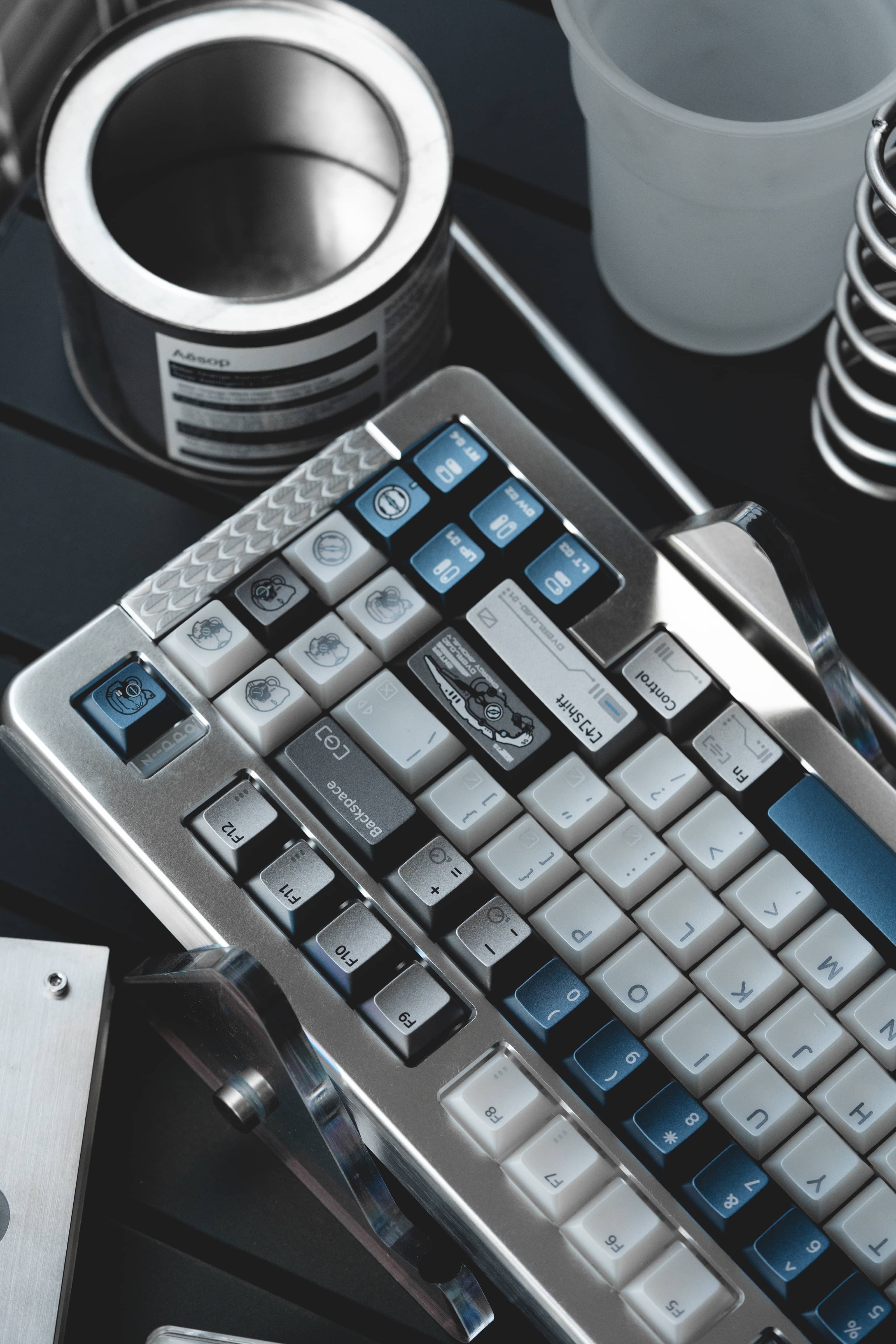 FRONTIER Overload CHERRY PROFILE PBT and PC Keycap Set