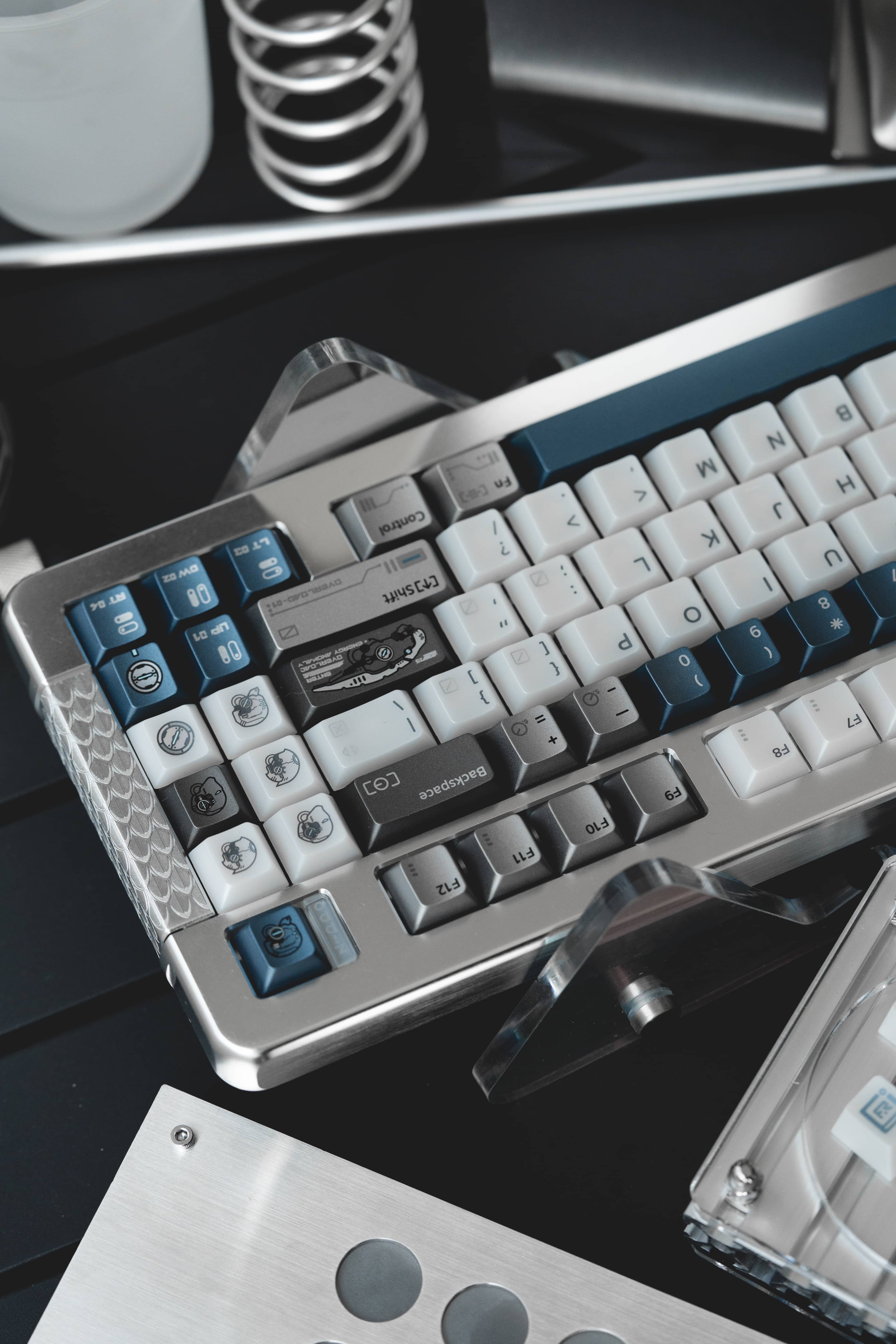 FRONTIER Overload CHERRY PROFILE PBT and PC Keycap Set