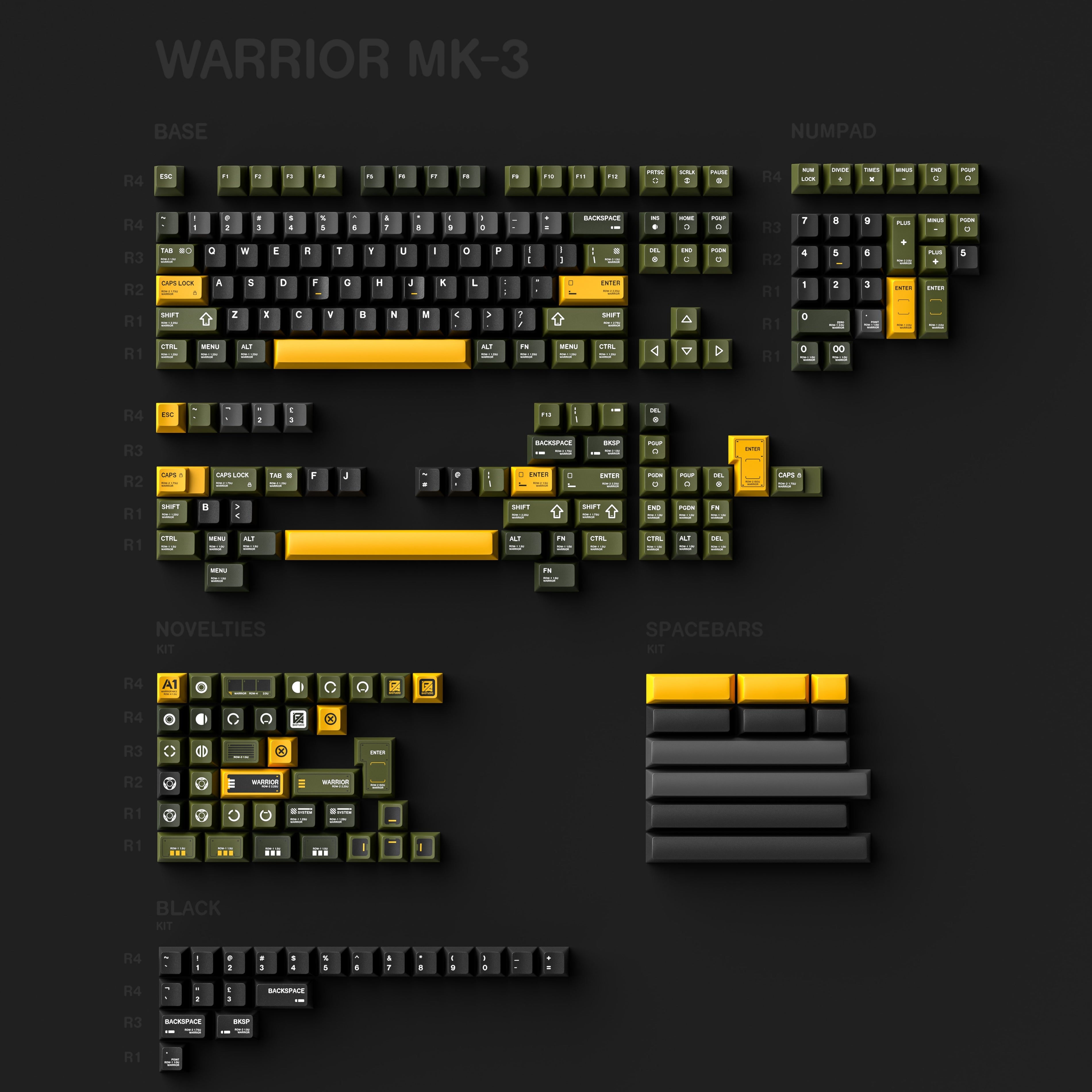 EPBT Warrior MK Ⅲ Keycaps Set ALOHAKB