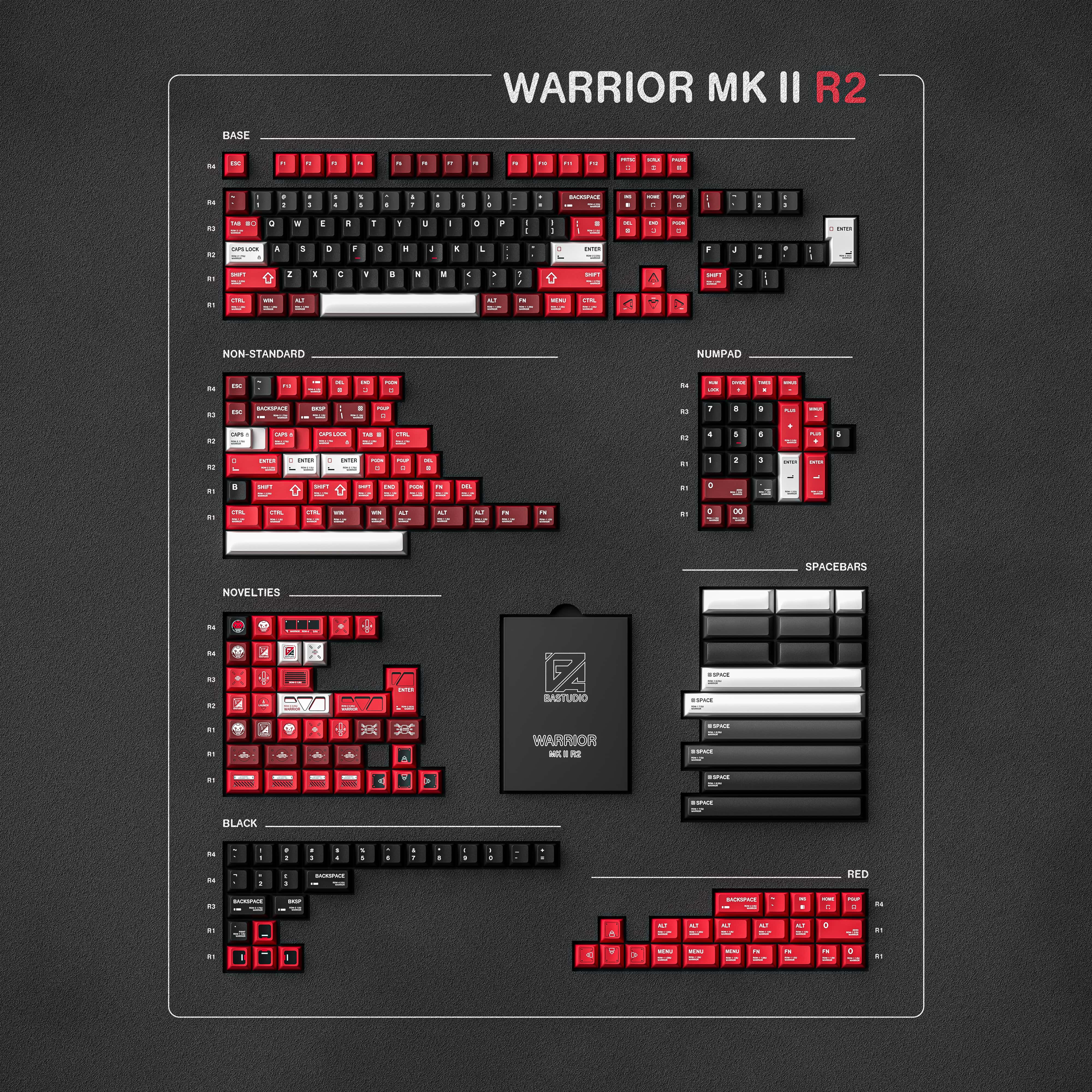 EPBT Warrior MK Ⅱ R2 Keycaps SET ALOHAKB