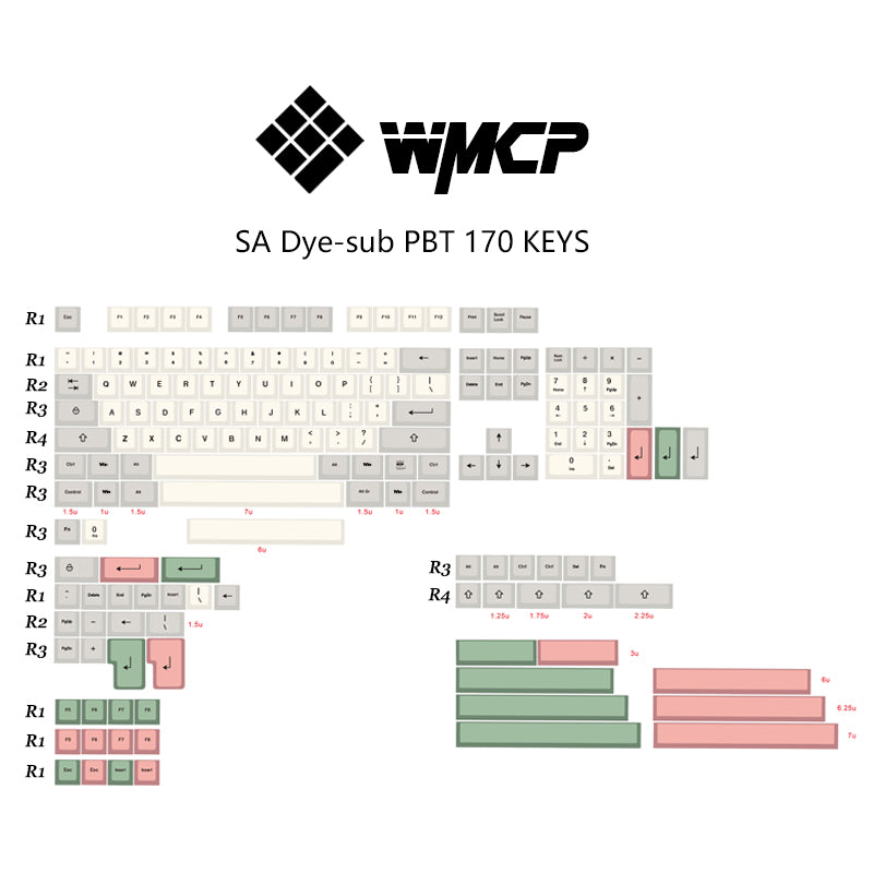 WINMIX 9009 SA Profile Keycaps Set